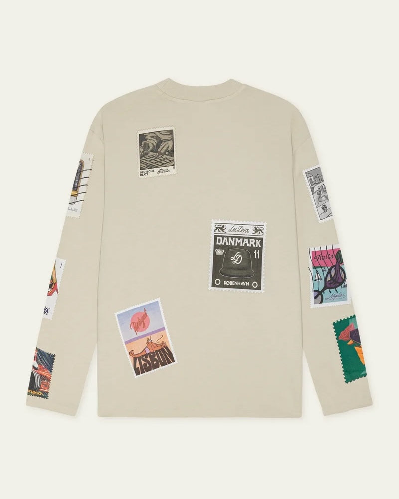 Les Deux Stamp LS Shirt - Light Sand Men's Tops - Sloane Boutique