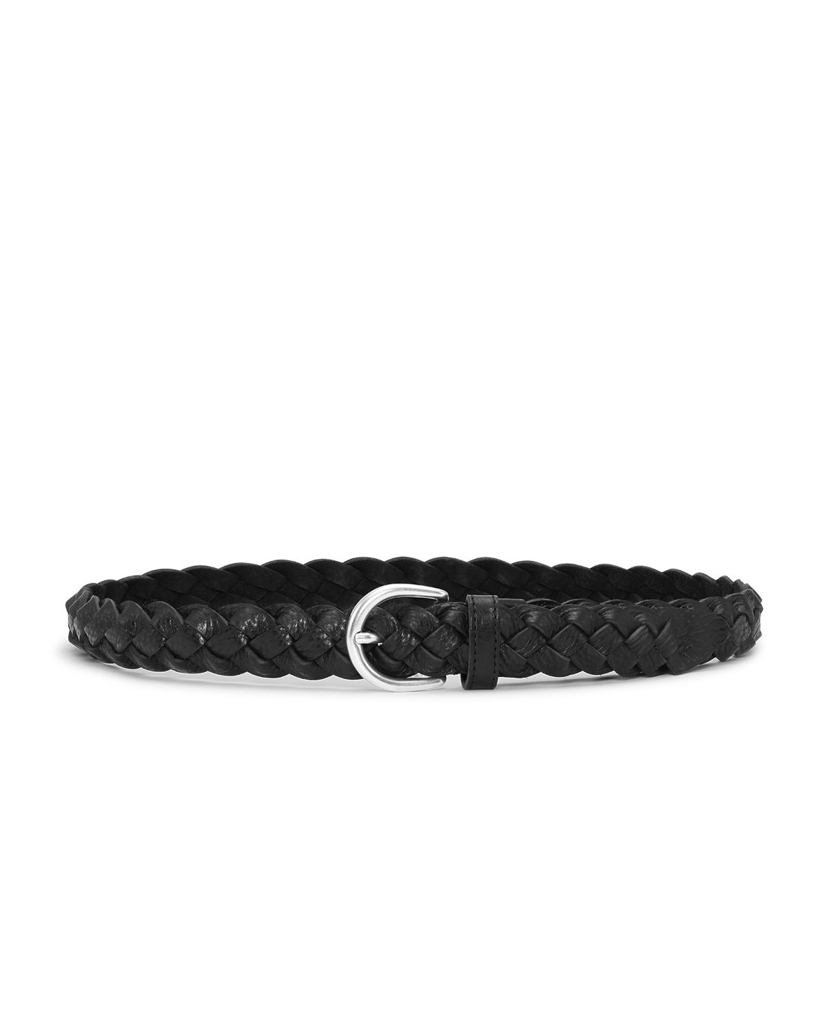 Les Deux Victor Braided Belt - Black Men's Accessories - Sloane Boutique