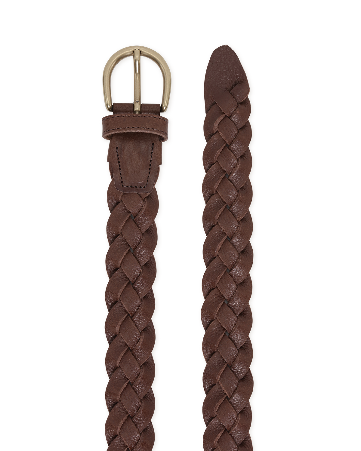 Les Deux Victor Braided Belt - Brown Men's Accessories - Sloane Boutique