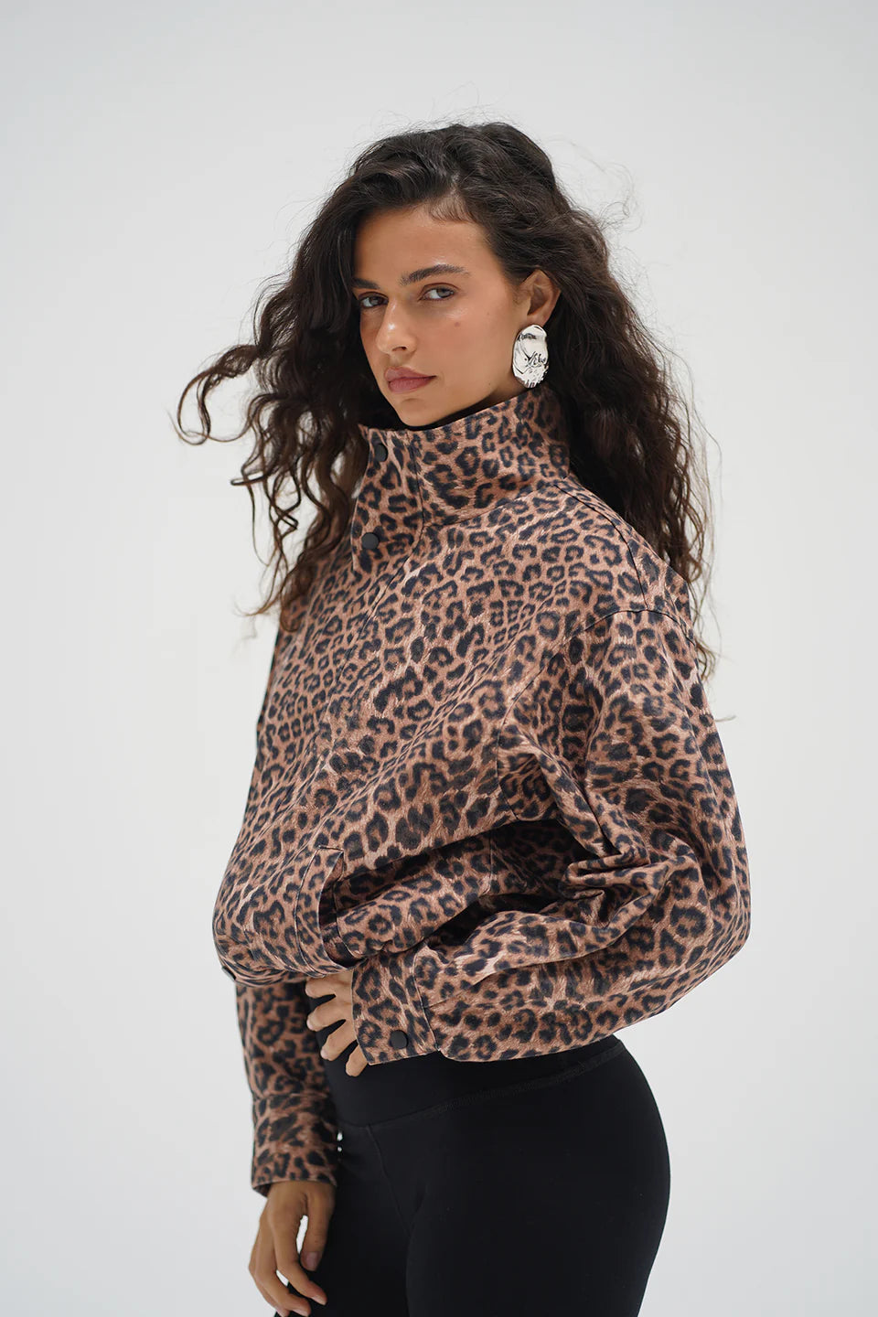 LnA Broadway Jacket - Leopard Outerwear - Sloane Boutique