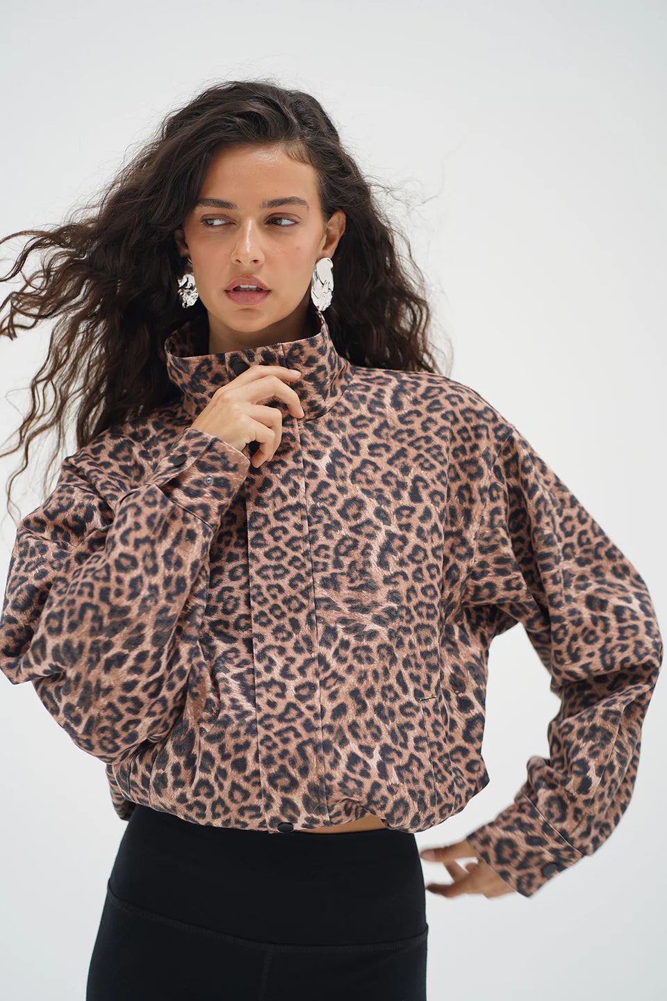 LnA Broadway Jacket - Leopard Outerwear - Sloane Boutique