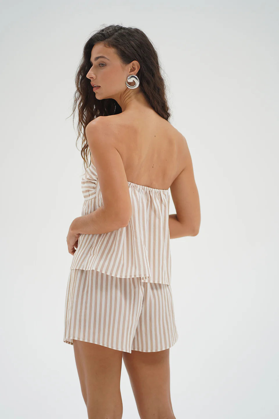 LnA Cayman Short - Sandbar Stripe Women's Bottoms - Sloane Boutique