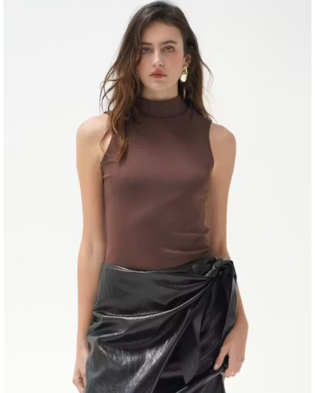 LnA Celine Turtleneck - Fig Women's Tops - Sloane Boutique