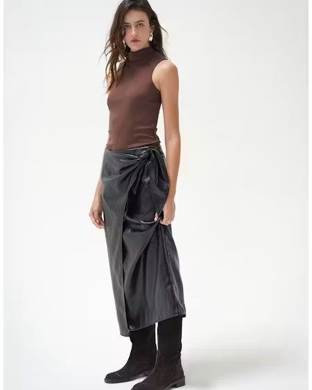 LnA Celine Turtleneck - Fig Women's Tops - Sloane Boutique