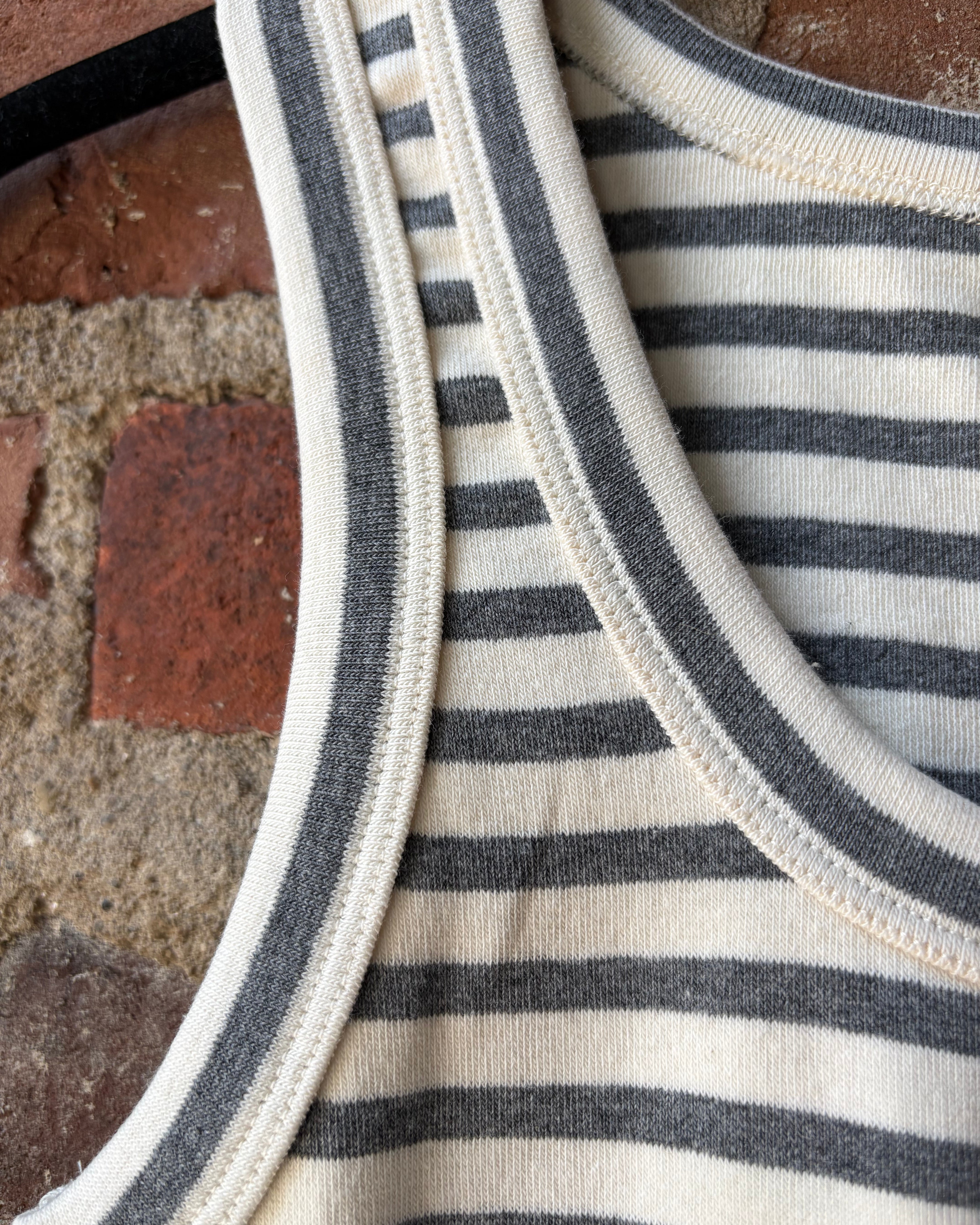 LNA Deniz Tank - Greyscale Stripe Women's Tops - Sloane Boutique