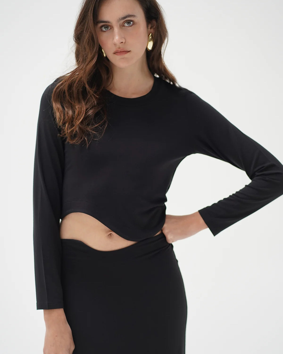 LnA Etta Top - Black Women's Tops - Sloane Boutique