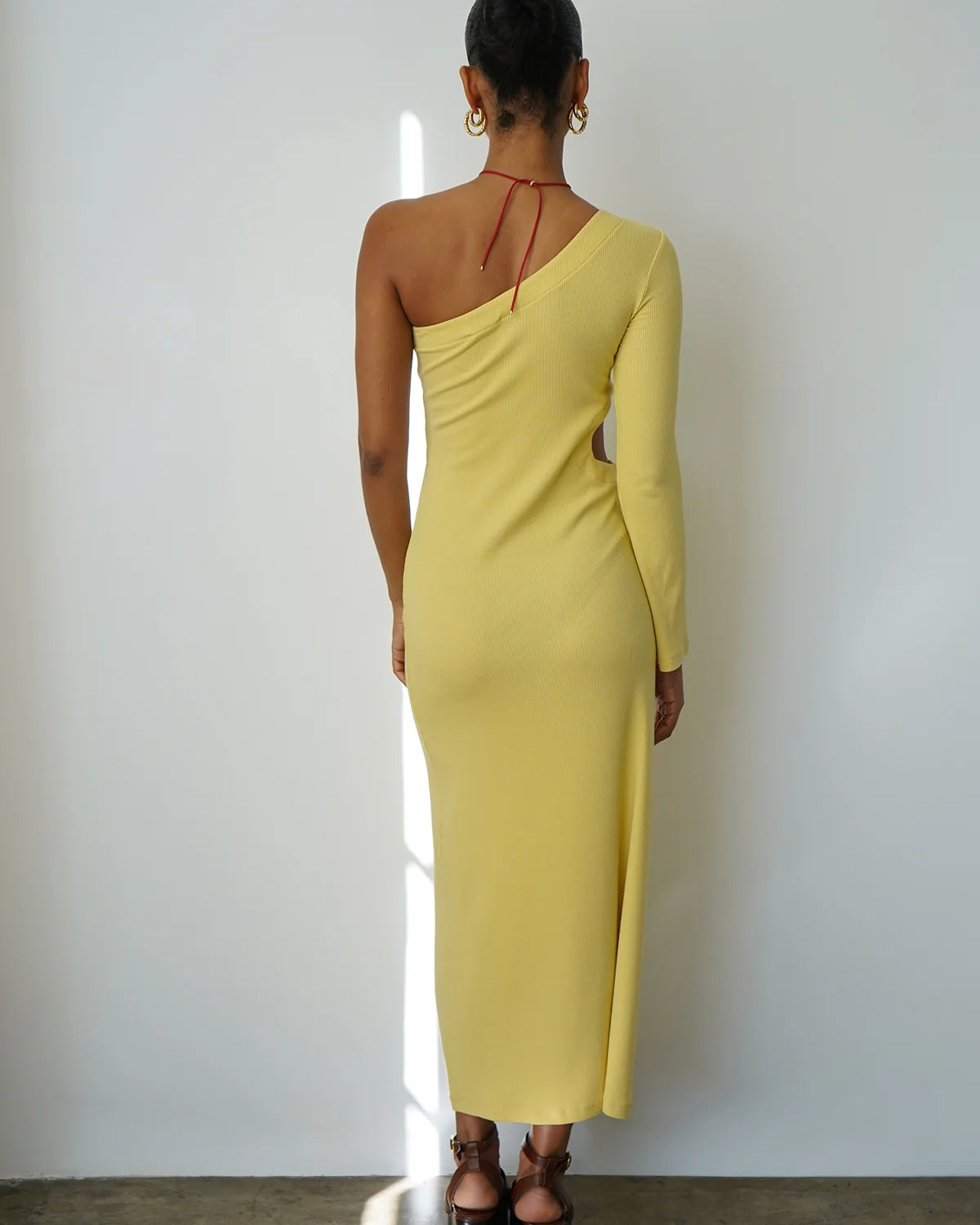 LnA Holden Rib One Shoulder Dress - Rafia Dresses - Sloane Boutique