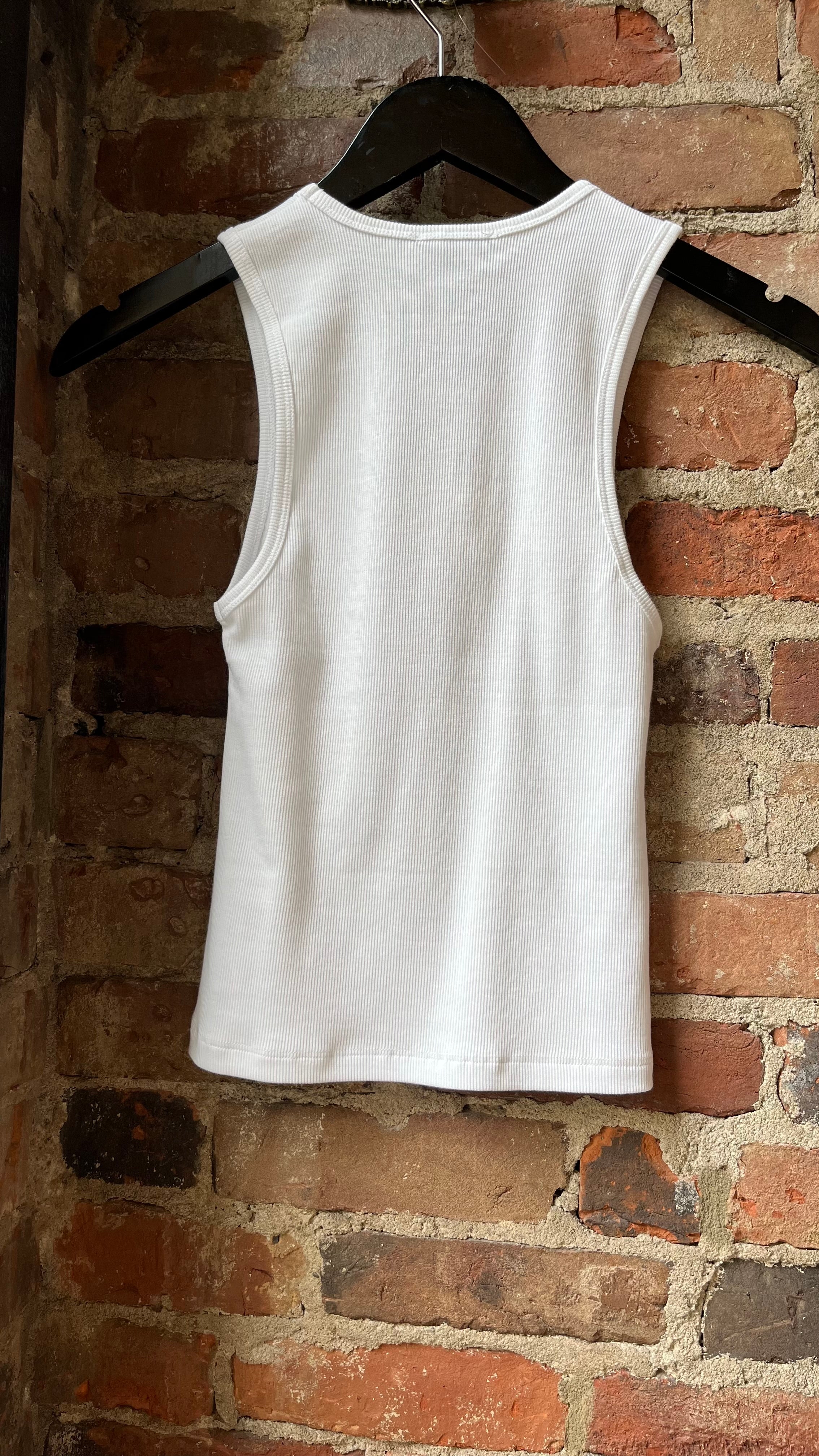LnA Maya Cotton Rib Tank - White Women's Tops - Sloane Boutique