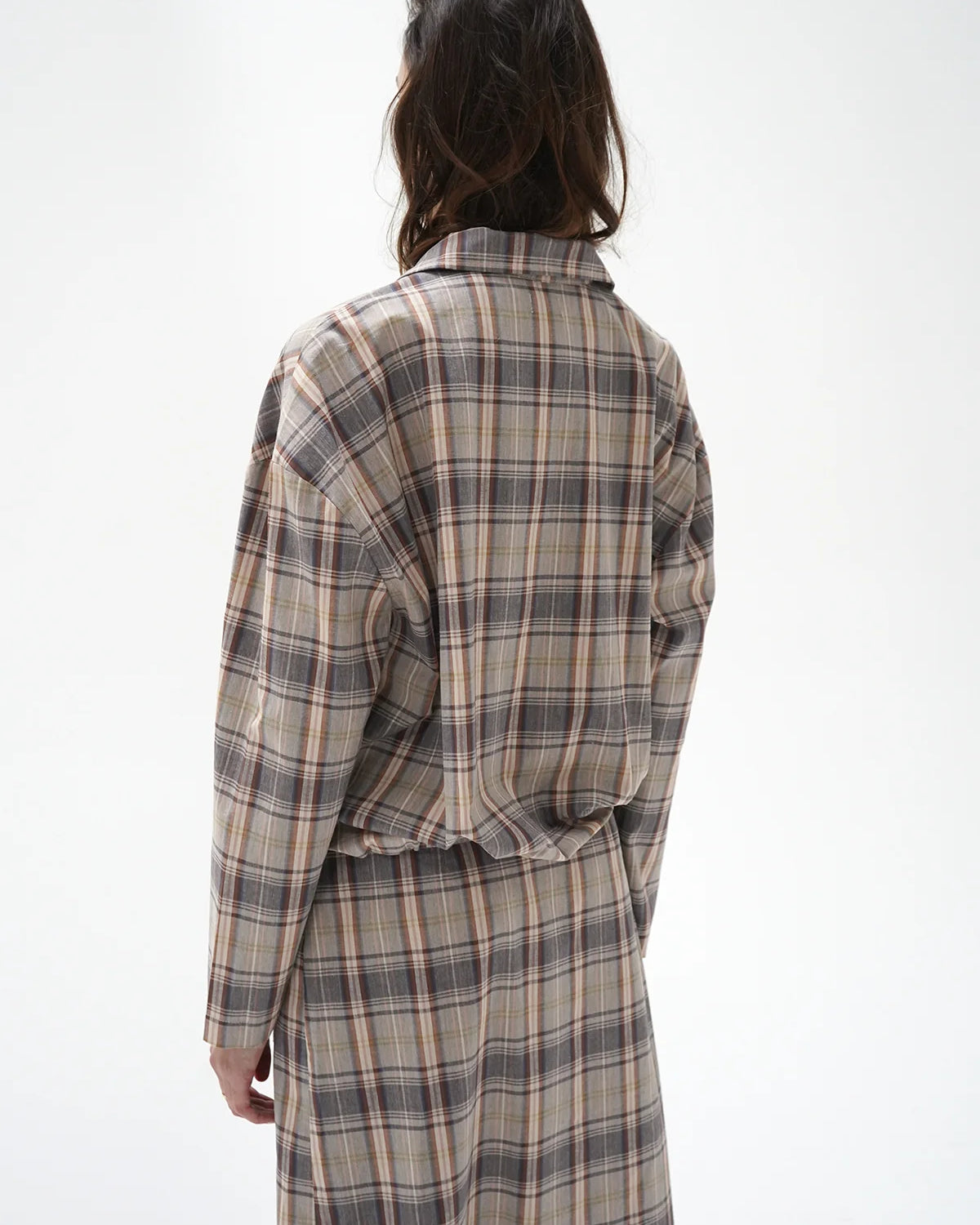 LnA Vivienne Zip Up - Plaid Outerwear - Sloane Boutique