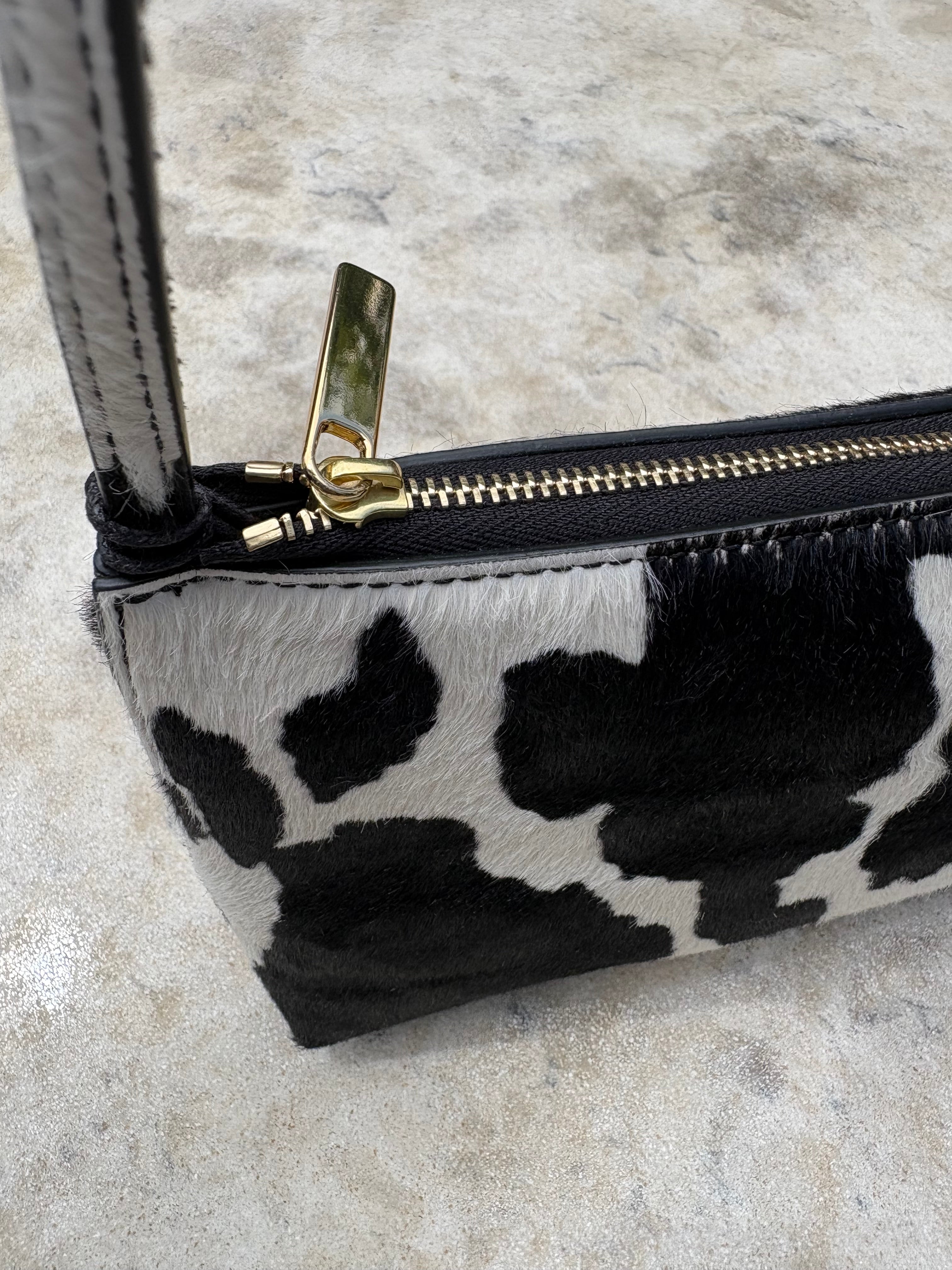 Mansur Gavriel Gaia Shoulder Bag - Printed Pony Hair Handbags - Sloane Boutique