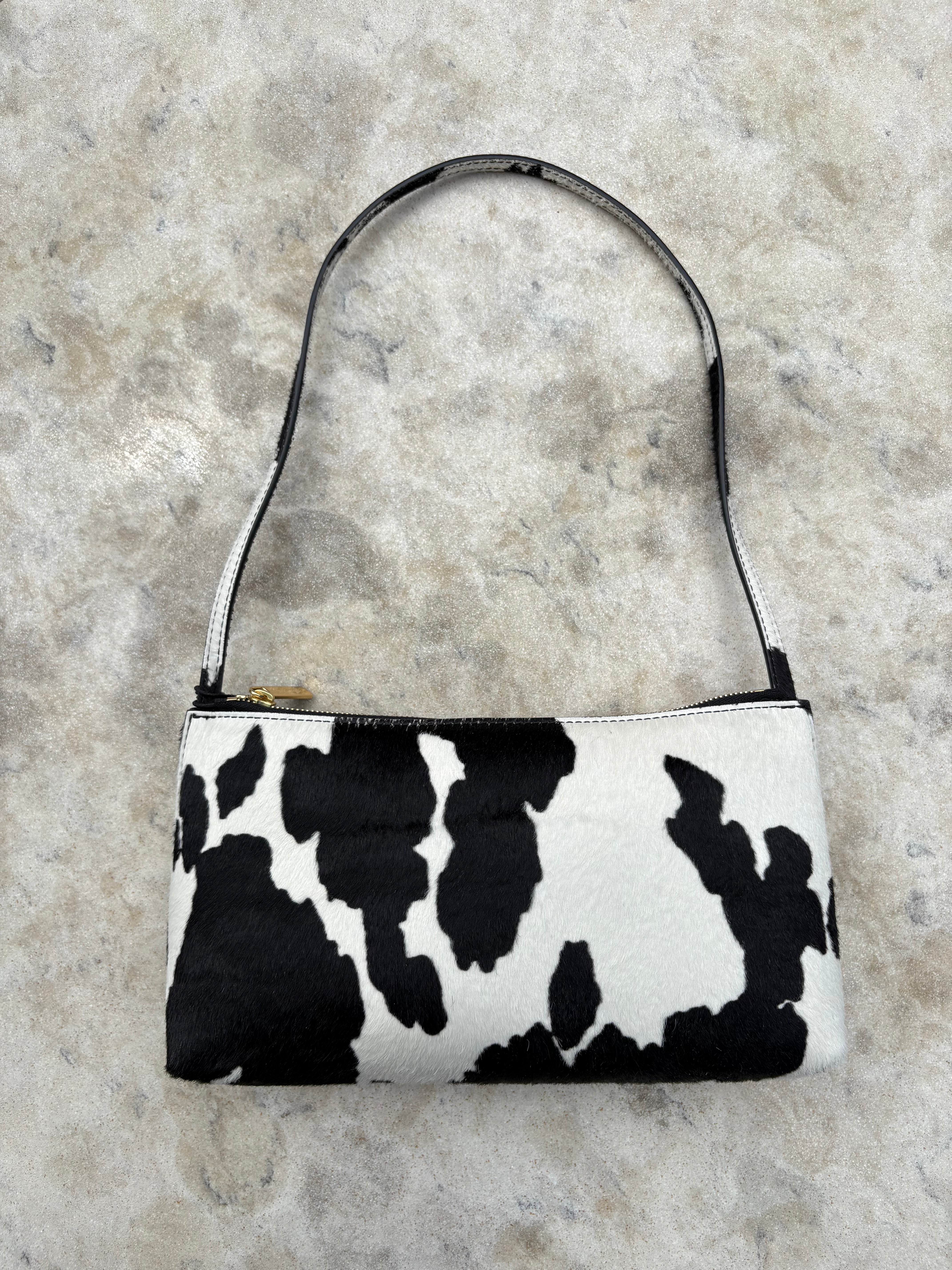 Mansur Gavriel Gaia Shoulder Bag - Printed Pony Hair Handbags - Sloane Boutique