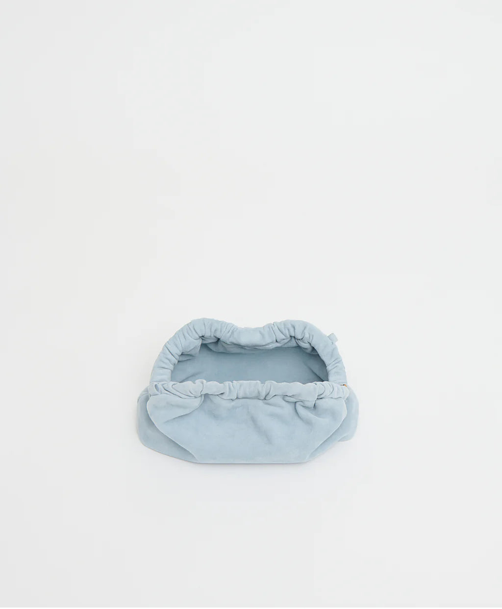Mansur Gavriel Mini Cloud Clutch - Baby Blue Suede Handbags - Sloane Boutique