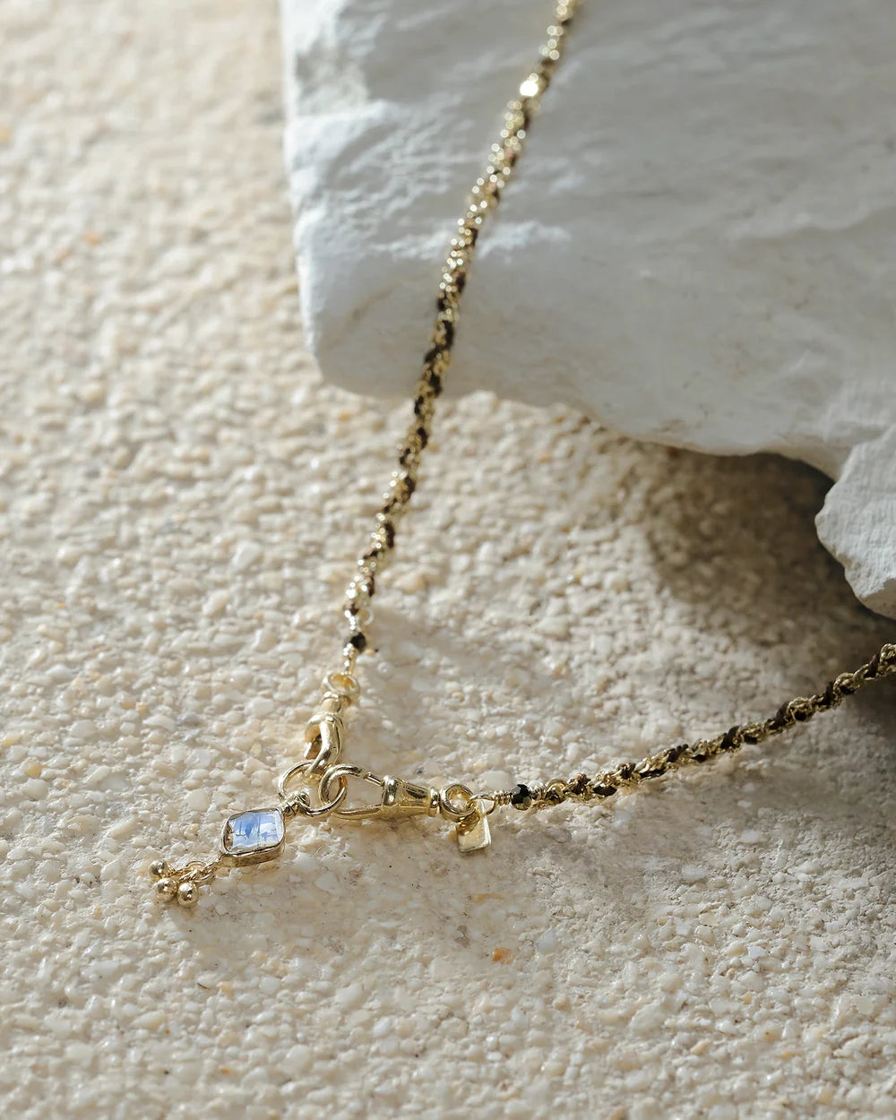 Marie Laure Chamorel Necklace 989 - Gold / Brown Jewelry - Sloane Boutique