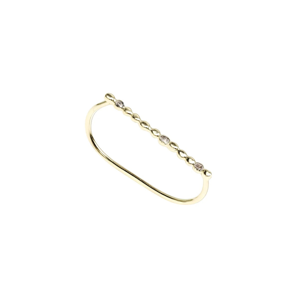 Marie Laure Chamorel Two Finger Ring 852 - Gold Jewelry - Sloane Boutique