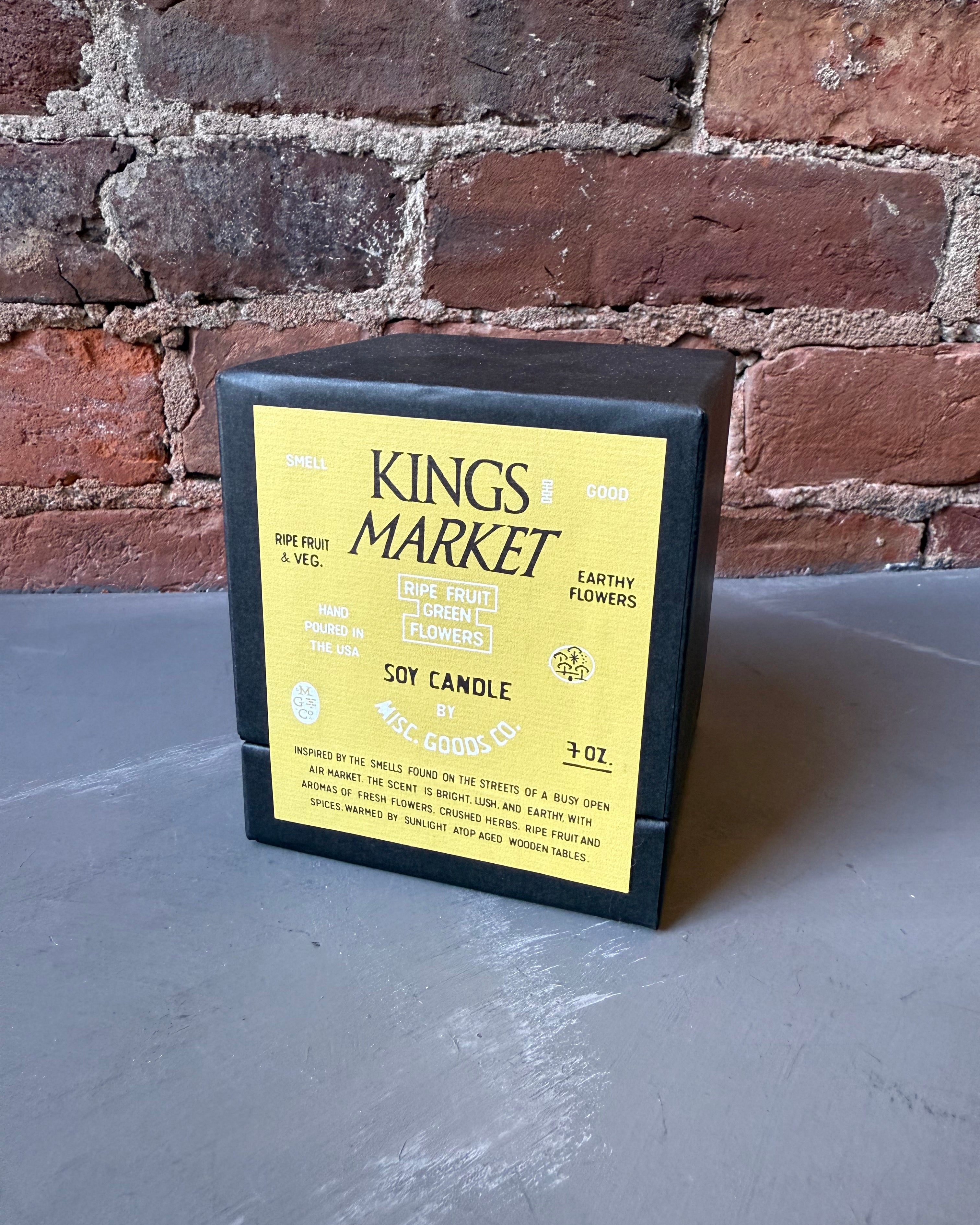 Misc. Goods Co. Kings Market 7 oz Soy Candle - Ripe Fruit, Green, Flowers Fragrance - Sloane Boutique