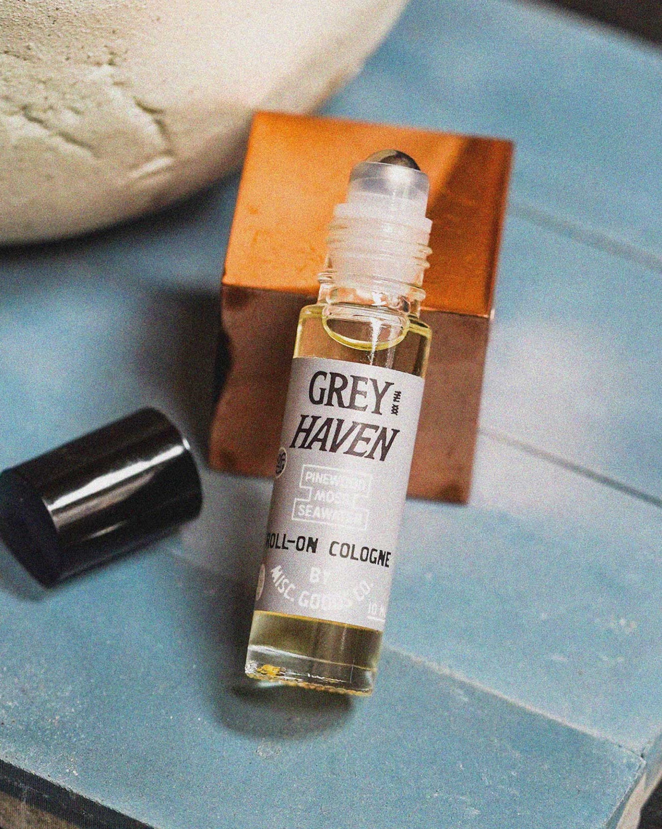 Misc. Goods Grey Haven Roll-On Cologne - Pinewood, Moss, Seawater Fragrance - Sloane Boutique
