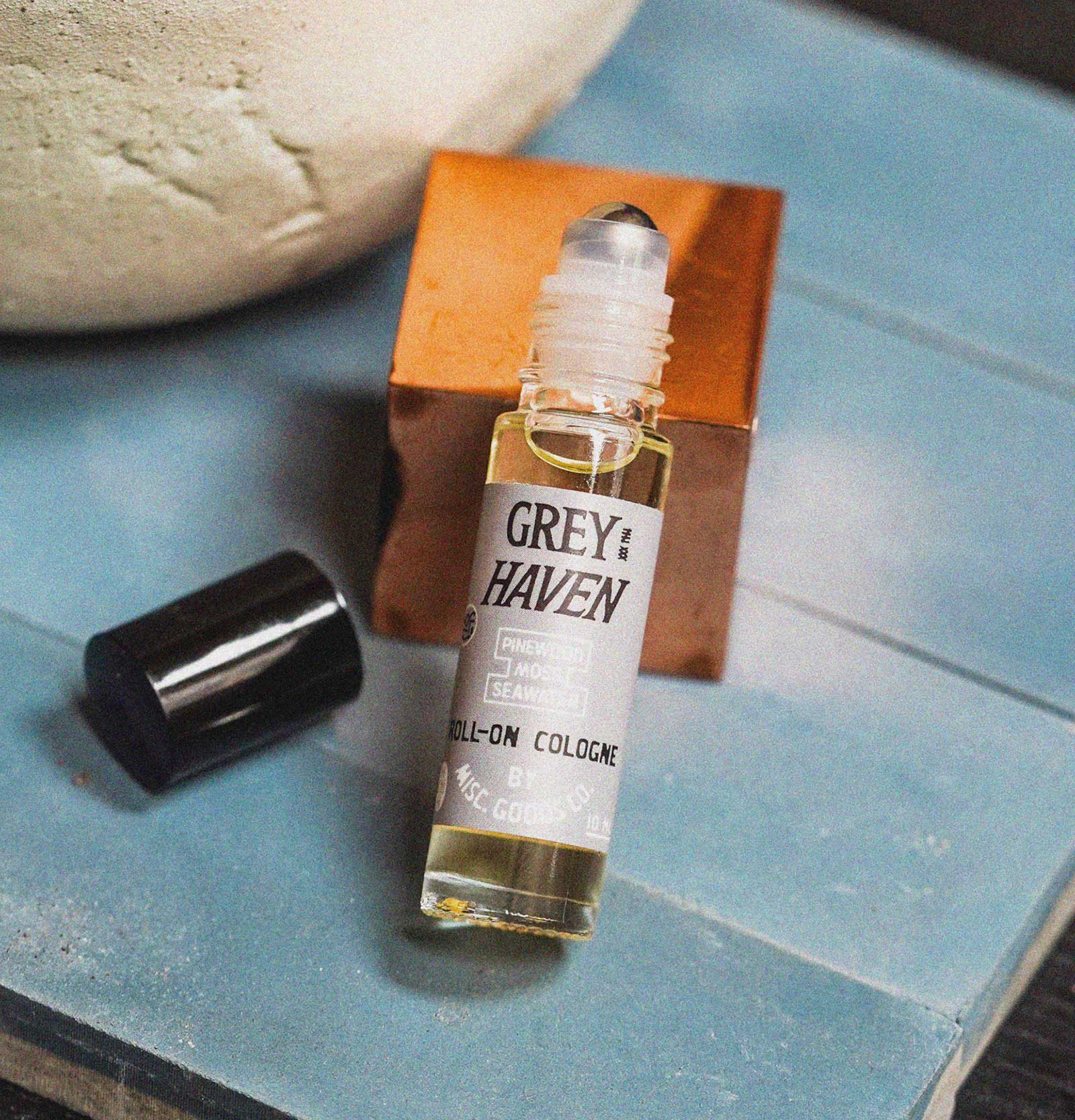 Misc. Goods Grey Haven Roll-On Cologne - Pinewood, Moss, Seawater Fragrance - Sloane Boutique