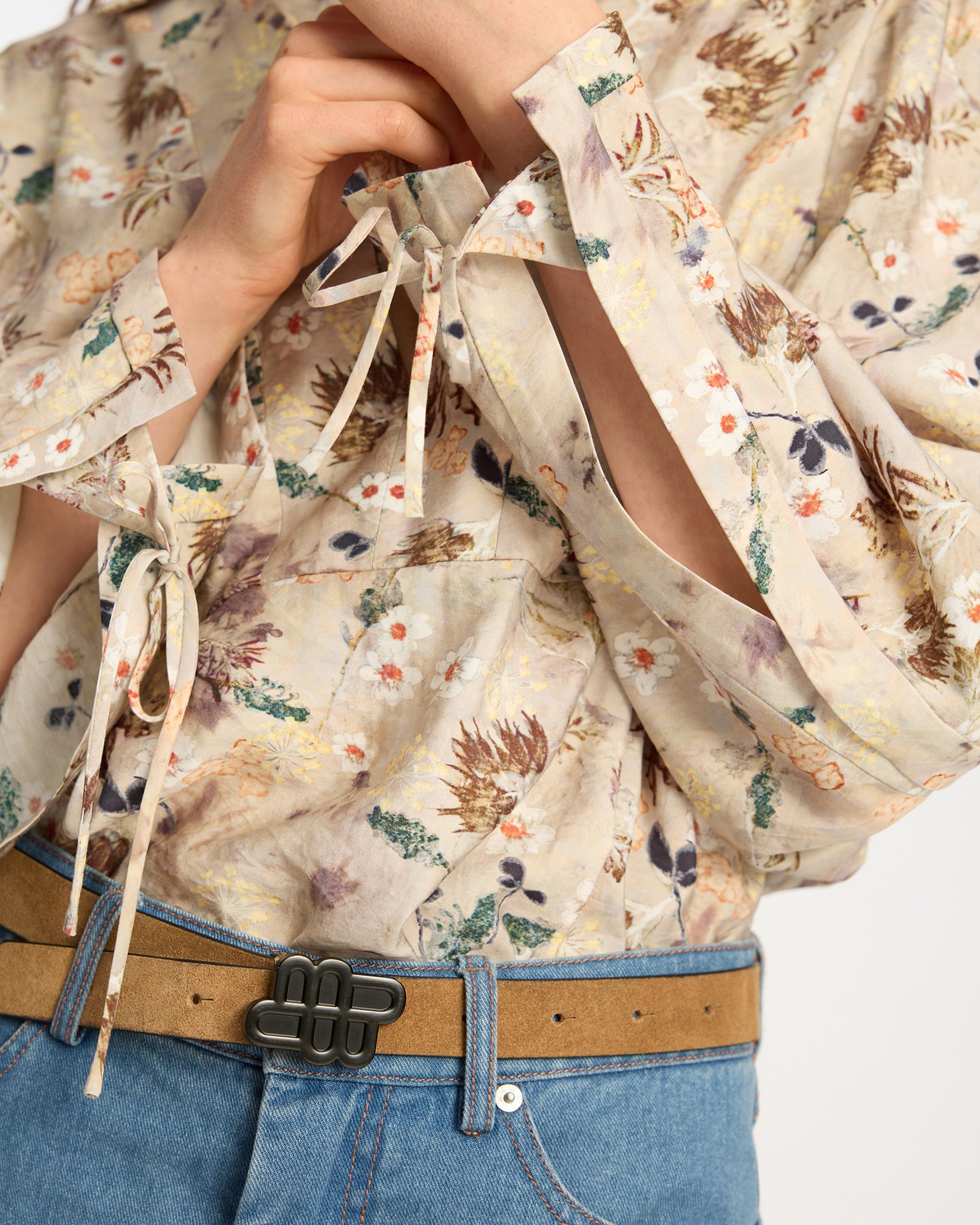 Munthe Babette Blouse - Nature Print Women's Tops - Sloane Boutique