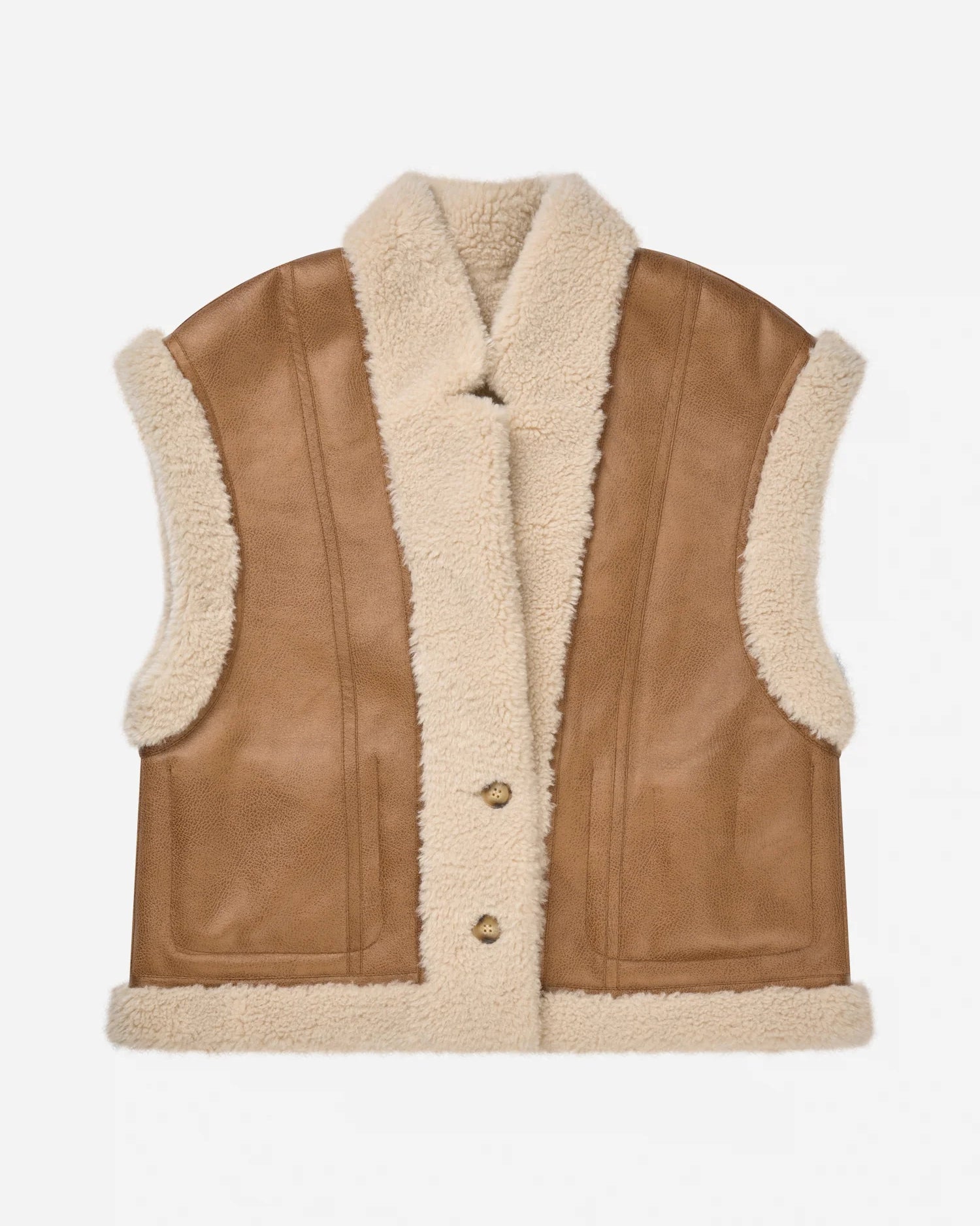 Munthe Bikaly Reversible Vest - Camel Outerwear - Sloane Boutique