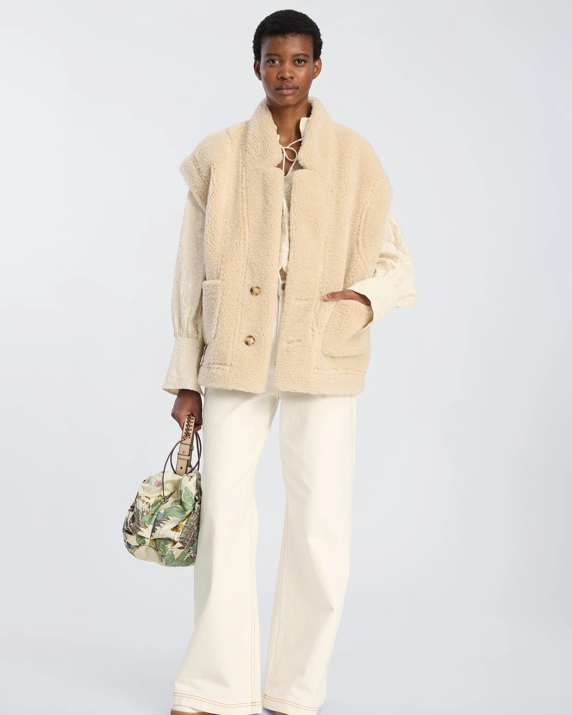 Munthe Bikaly Reversible Vest - Camel Outerwear - Sloane Boutique