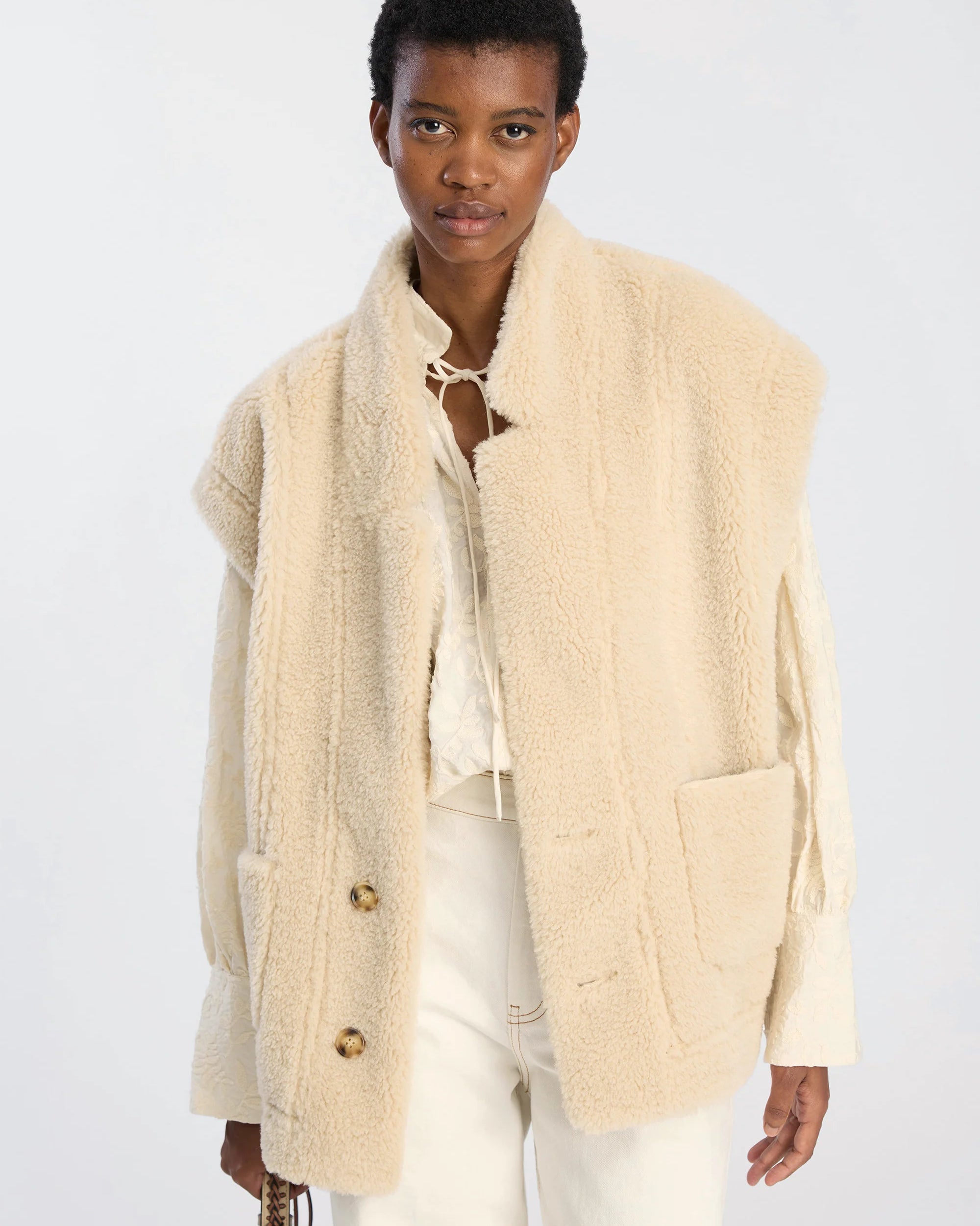 Munthe Bikaly Reversible Vest - Camel Outerwear - Sloane Boutique