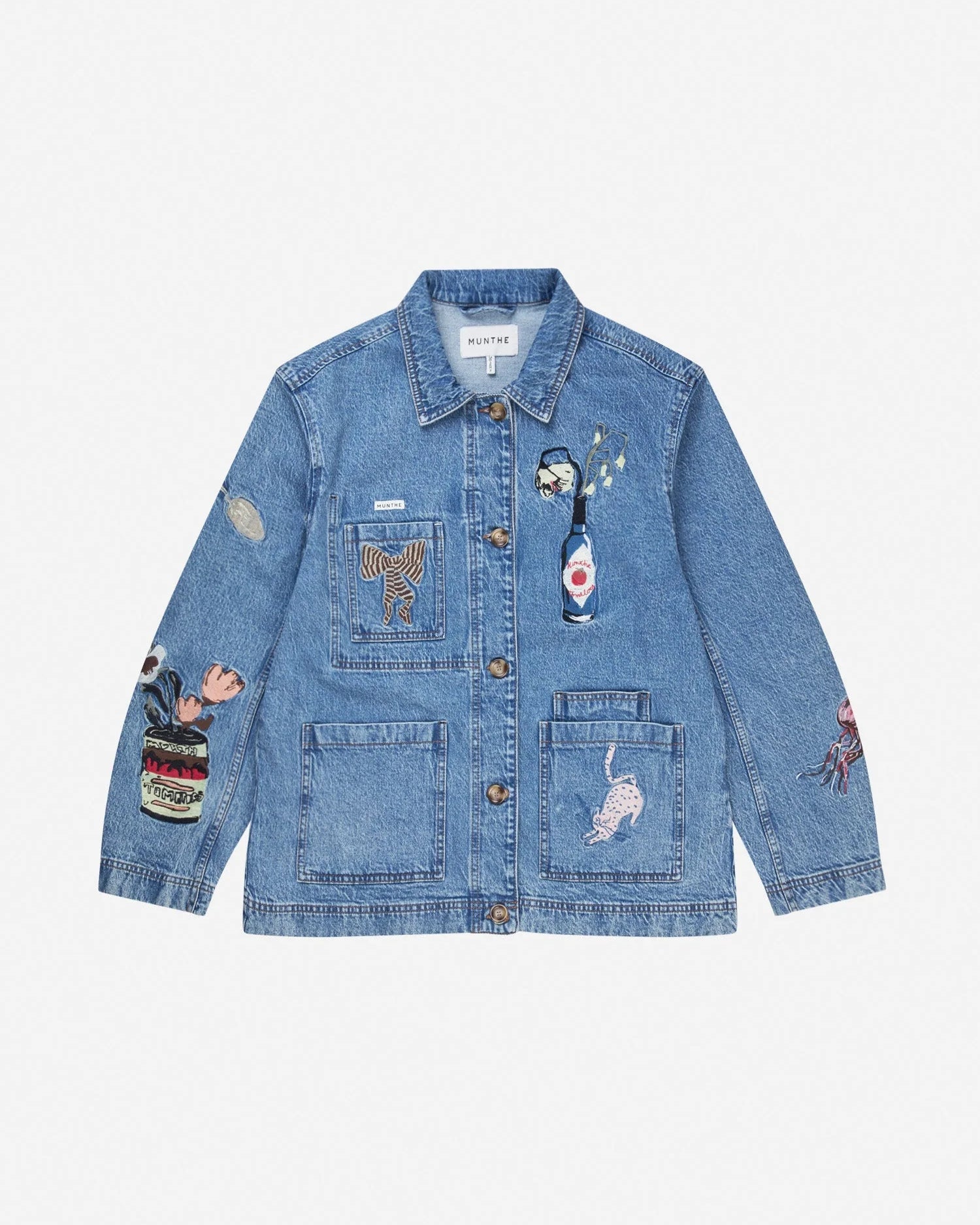 Munthe Braulia Denim Jacket - Denim Blue Outerwear - Sloane Boutique