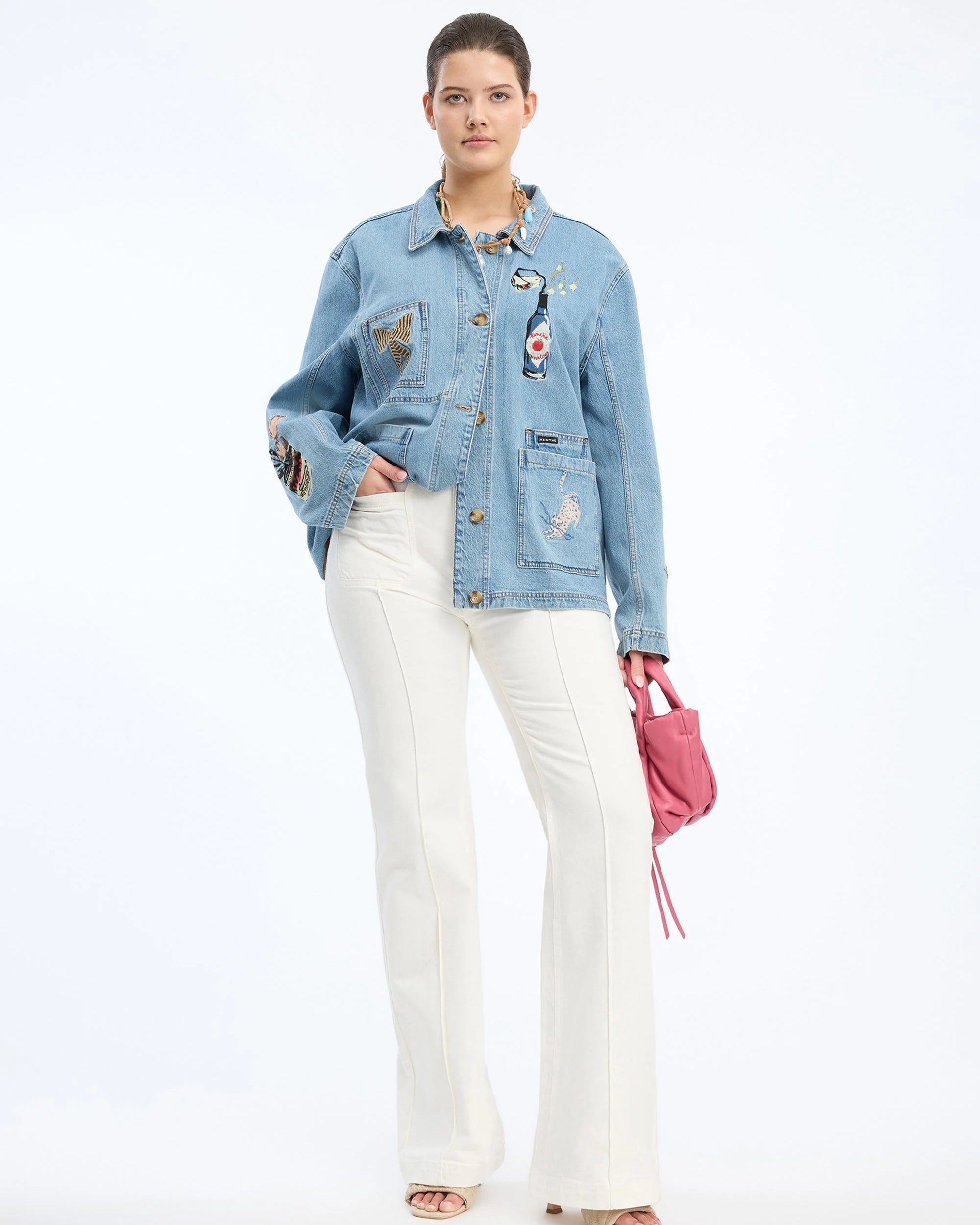 Munthe Braulia Denim Jacket - Denim Blue Outerwear - Sloane Boutique