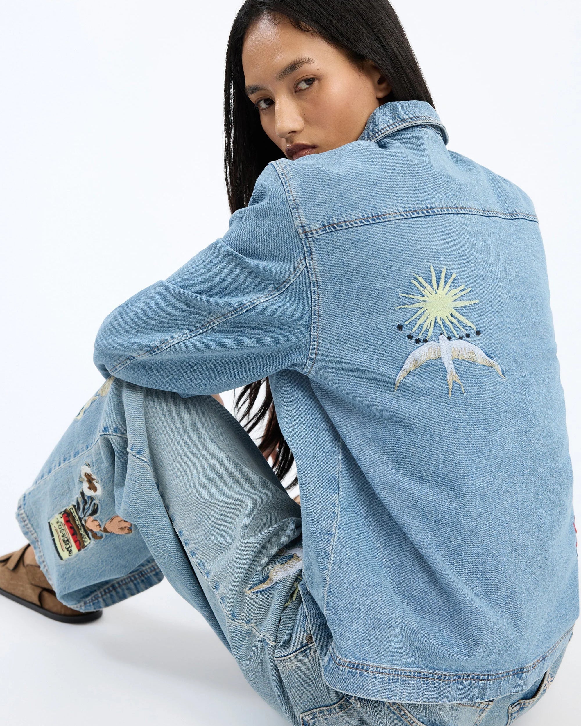 Munthe Braulia Denim Jacket - Denim Blue Outerwear - Sloane Boutique