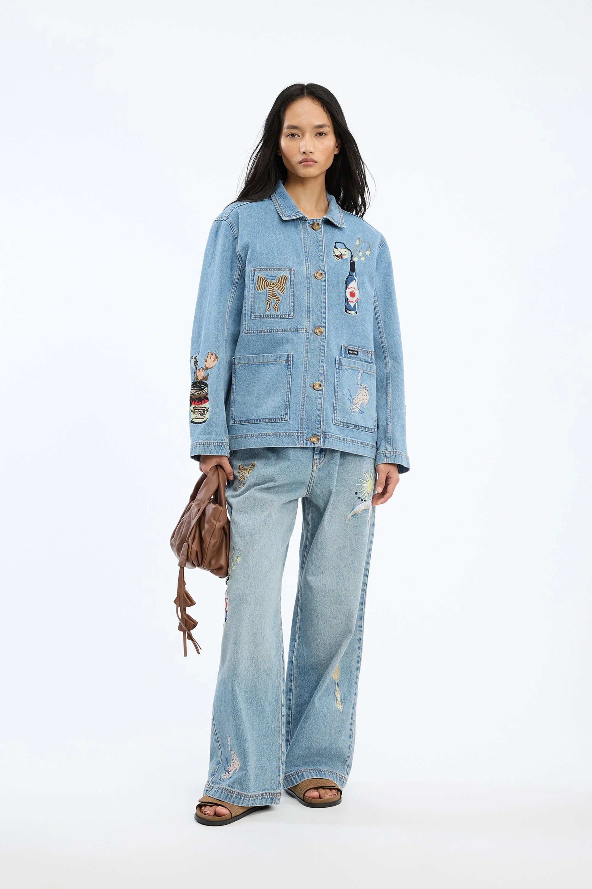 Munthe Braulia Denim Jacket - Denim Blue Outerwear - Sloane Boutique