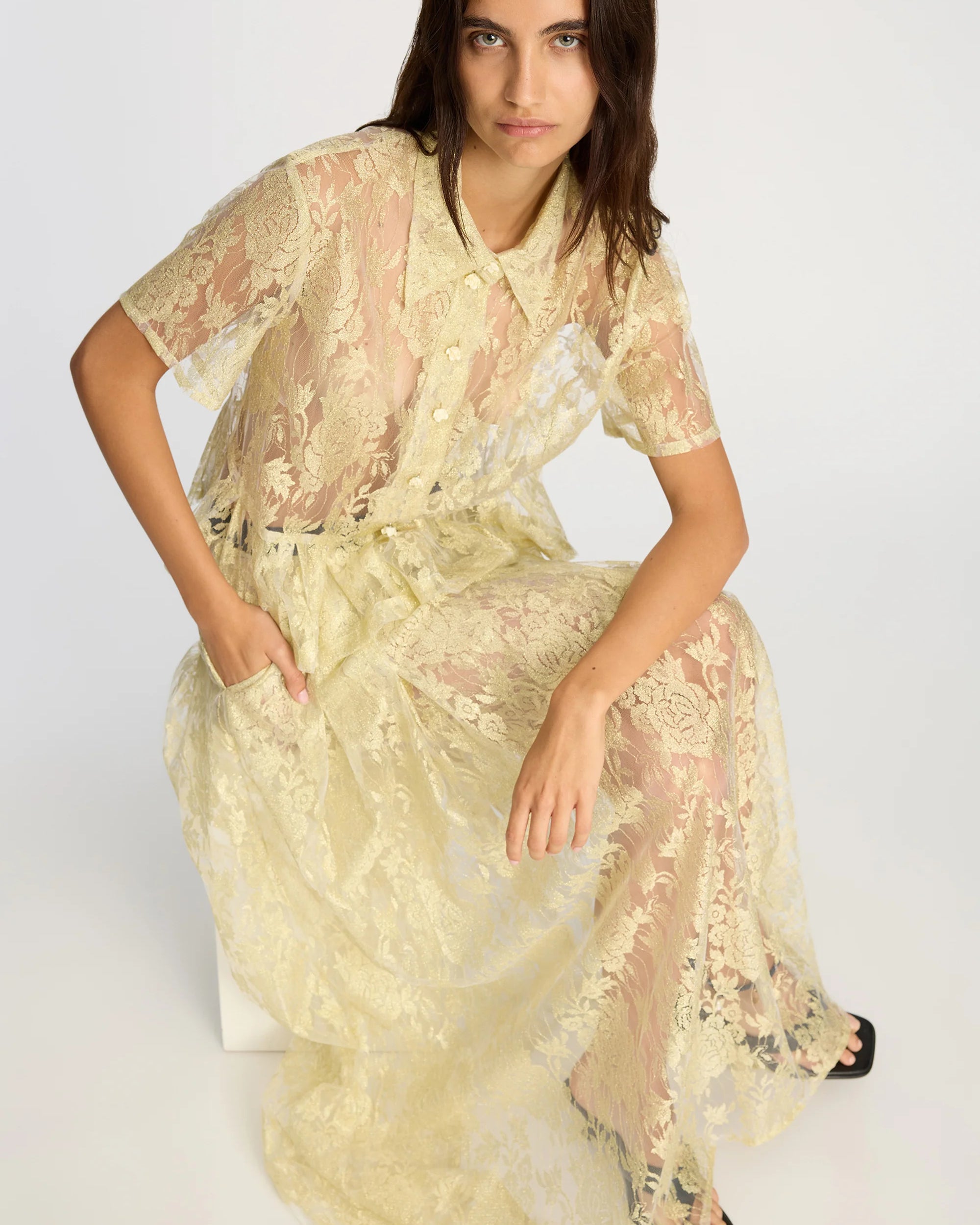 Munthe Bustona Top - Gold Women's Tops - Sloane Boutique