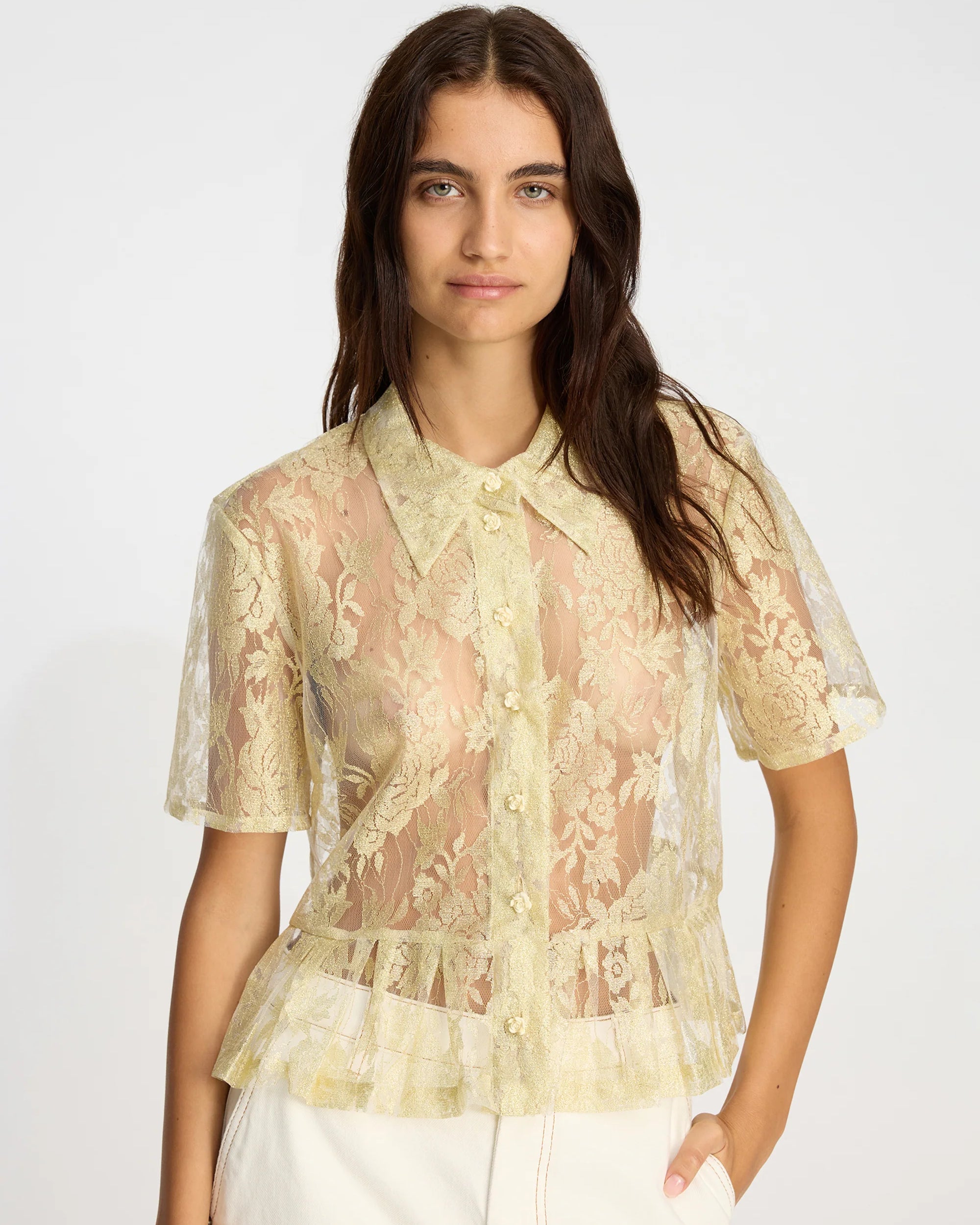 Munthe Bustona Top - Gold Women's Tops - Sloane Boutique