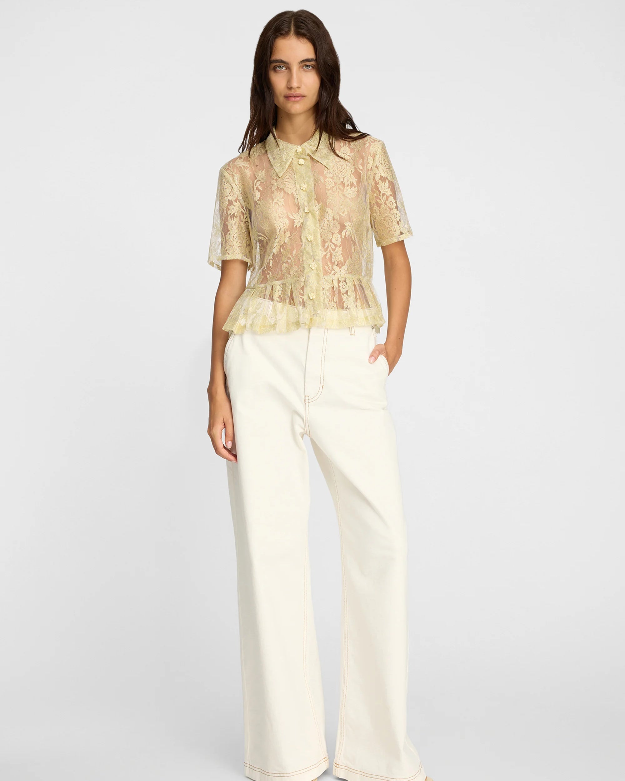 Munthe Bustona Top - Gold Women's Tops - Sloane Boutique