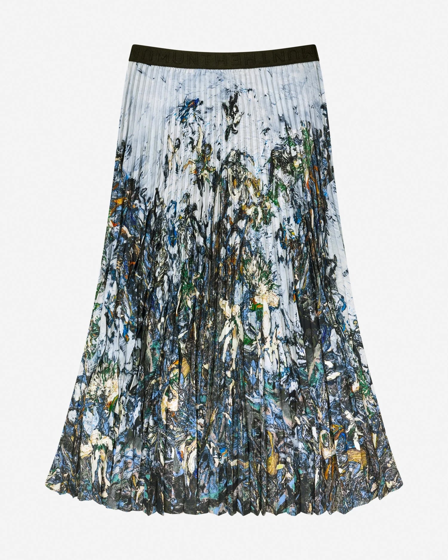 Munthe Charming Skirt - Grey Blue Print Women's Bottoms - Sloane Boutique