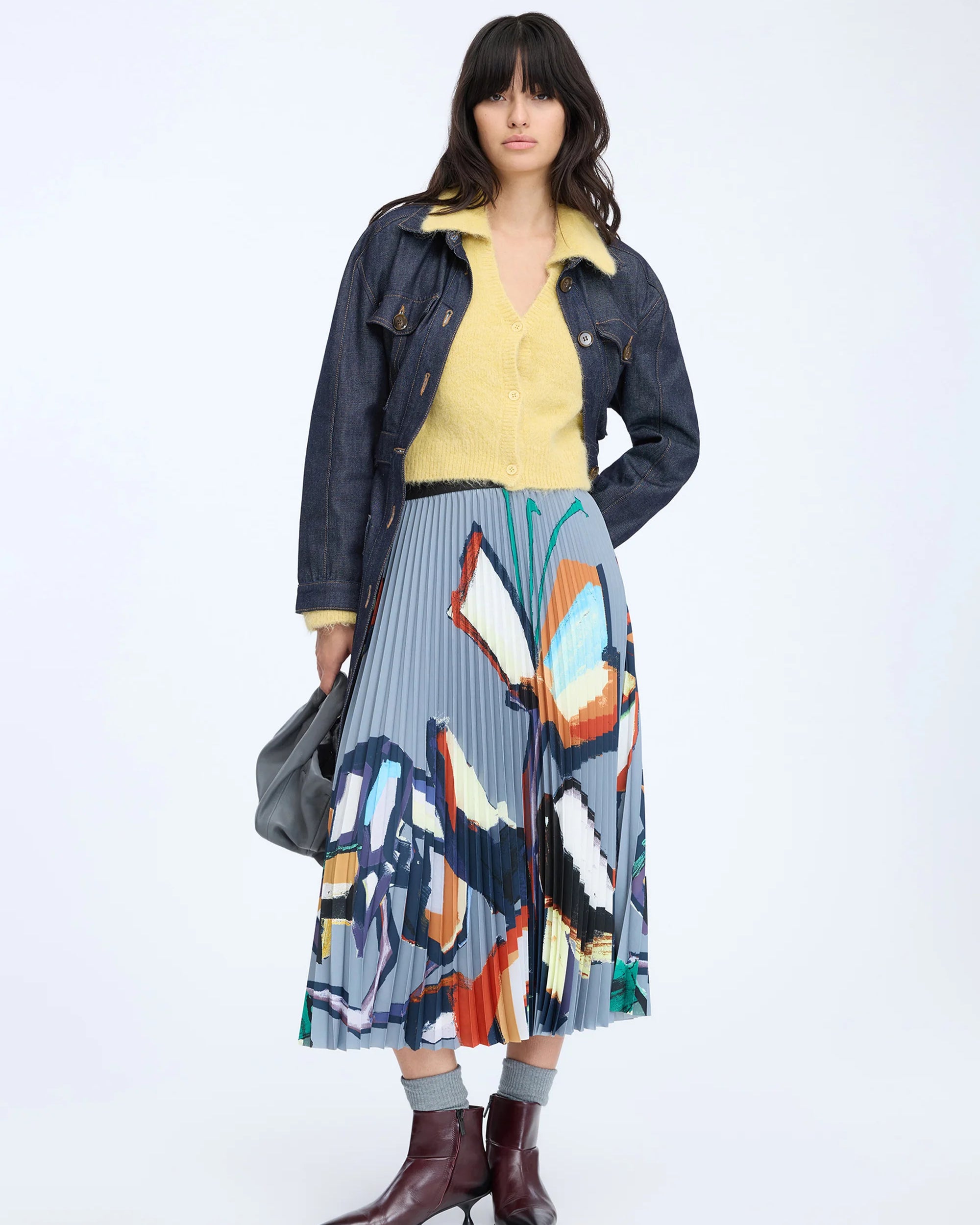 Munthe Charming Skirt - Grey Women's Bottoms - Sloane Boutique