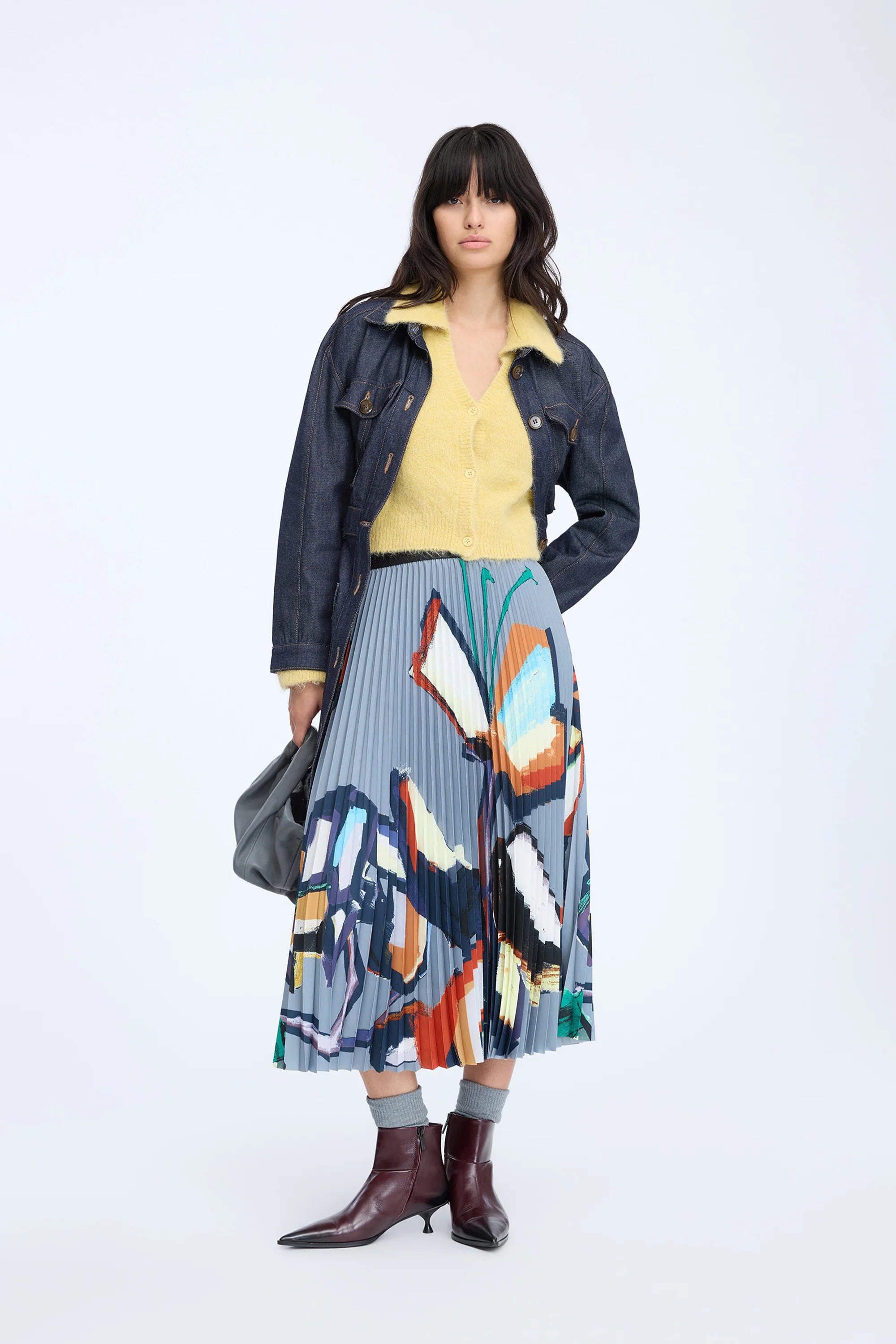 Munthe Charming Skirt - Grey Women's Bottoms - Sloane Boutique