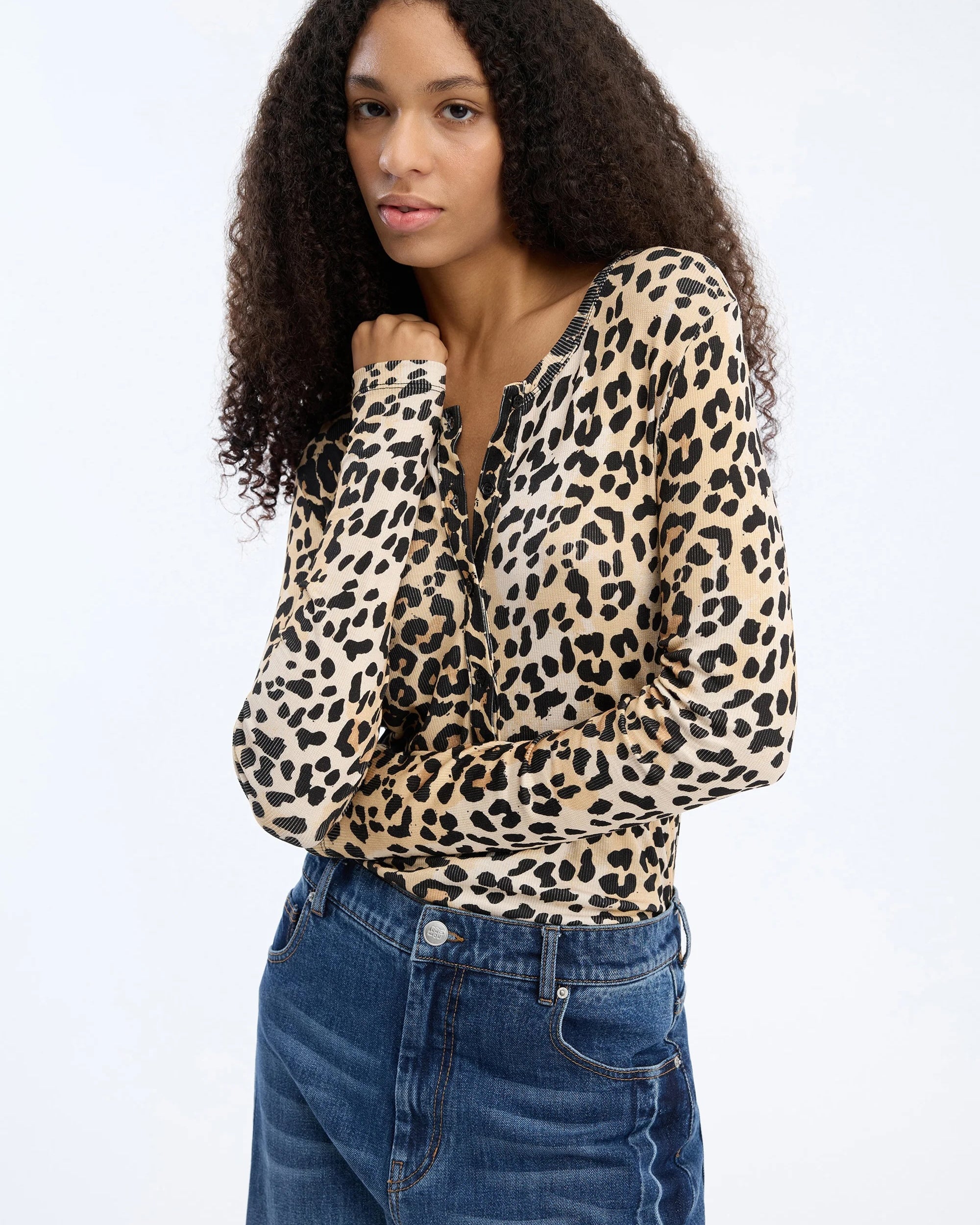 Munthe Grace Top - Leopard Women's Tops - Sloane Boutique