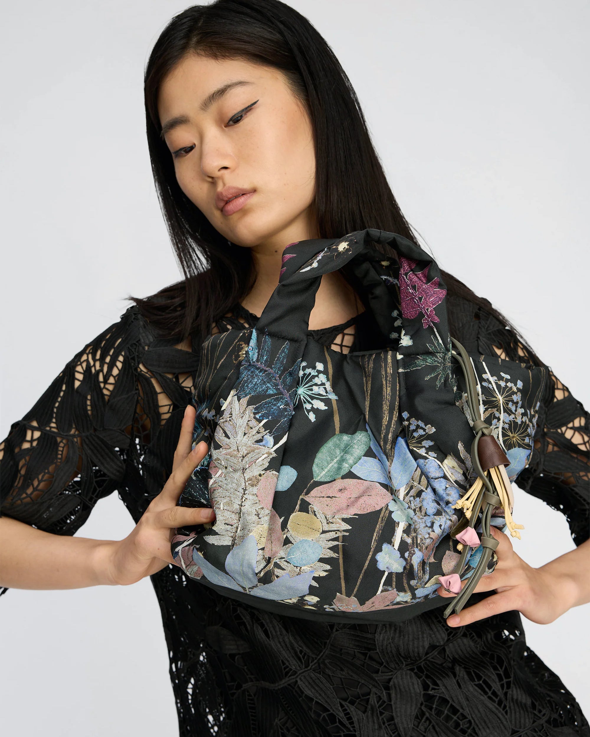 Munthe Lix Bag - Black Print Handbags - Sloane Boutique