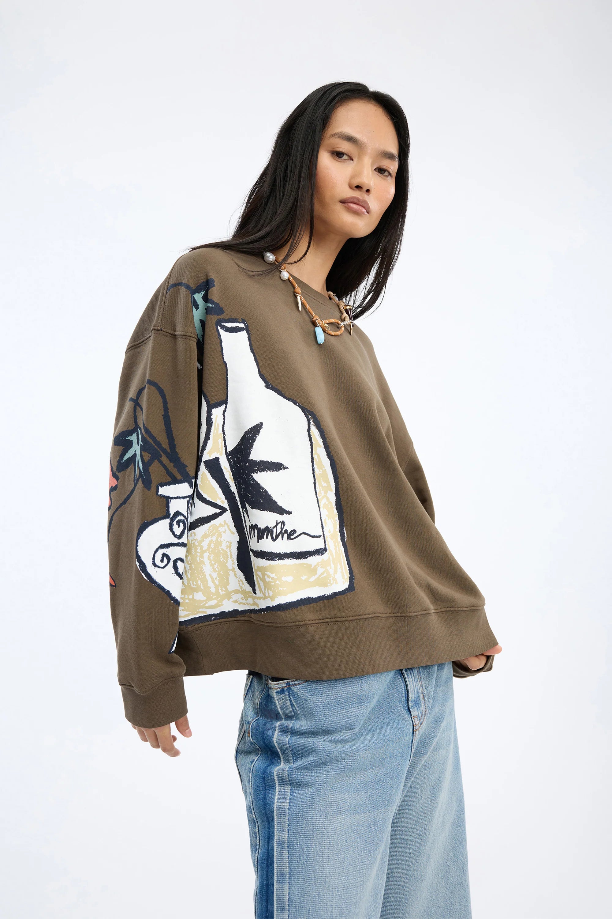 Munthe Rarsnima Jersey - Brown Women's Tops - Sloane Boutique