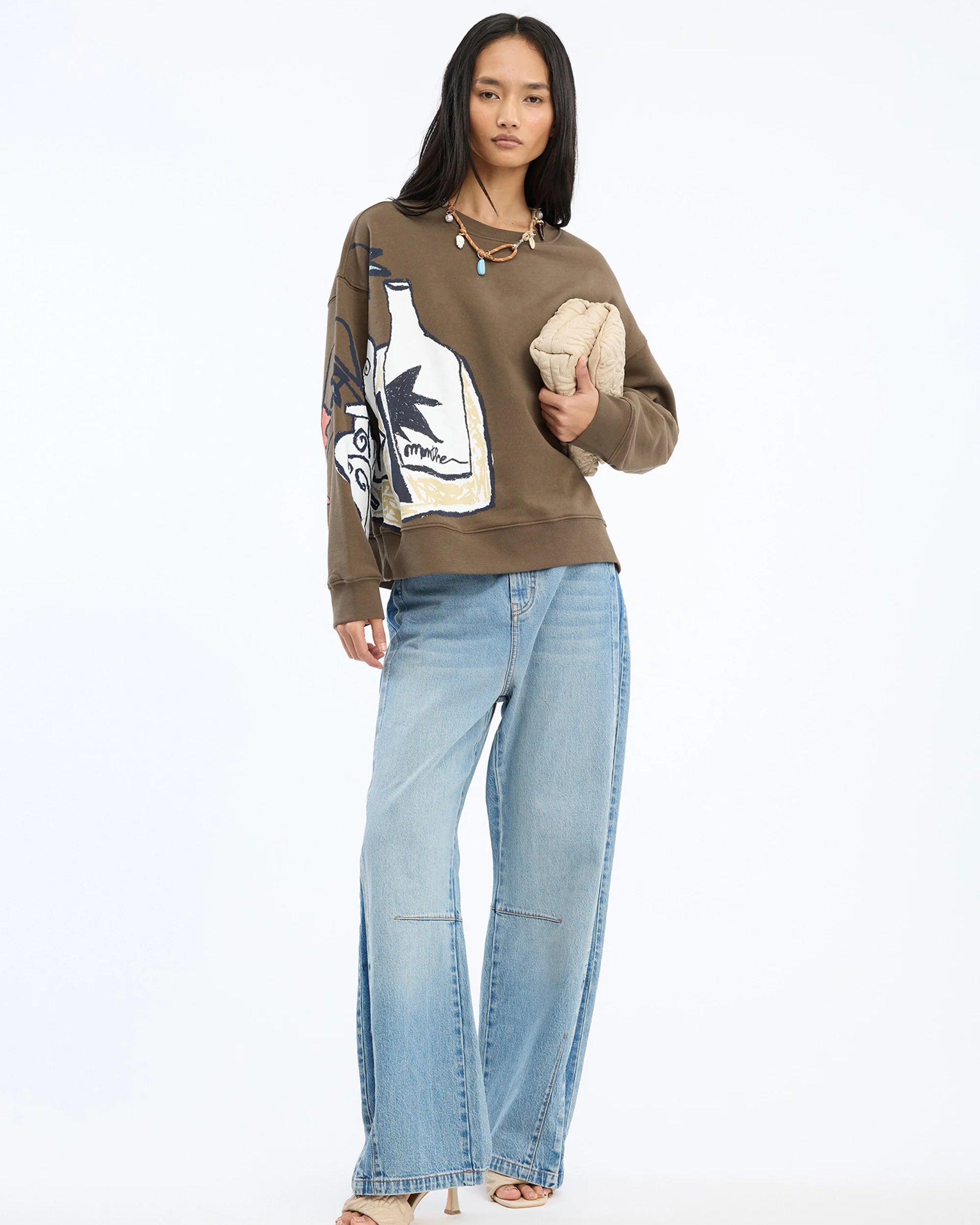 Munthe Rarsnima Jersey - Brown Women's Tops - Sloane Boutique