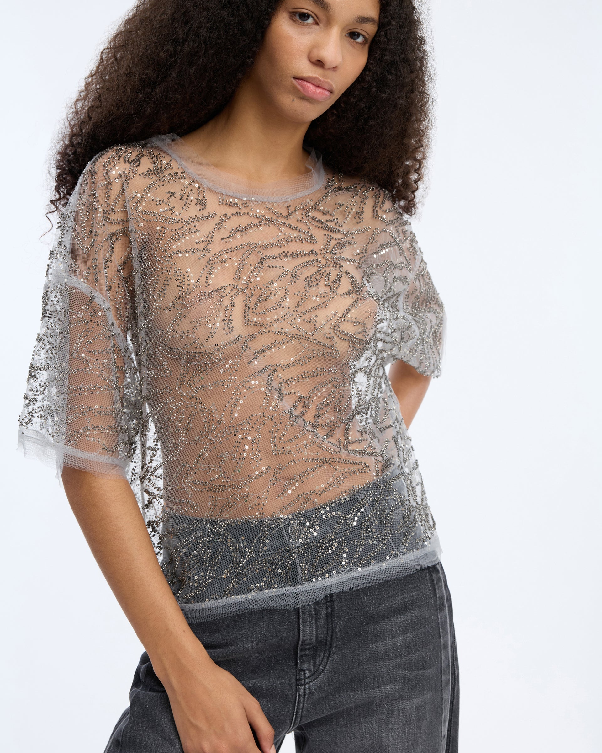 Munthe Vun Top - Gunmetal Women's Tops - Sloane Boutique