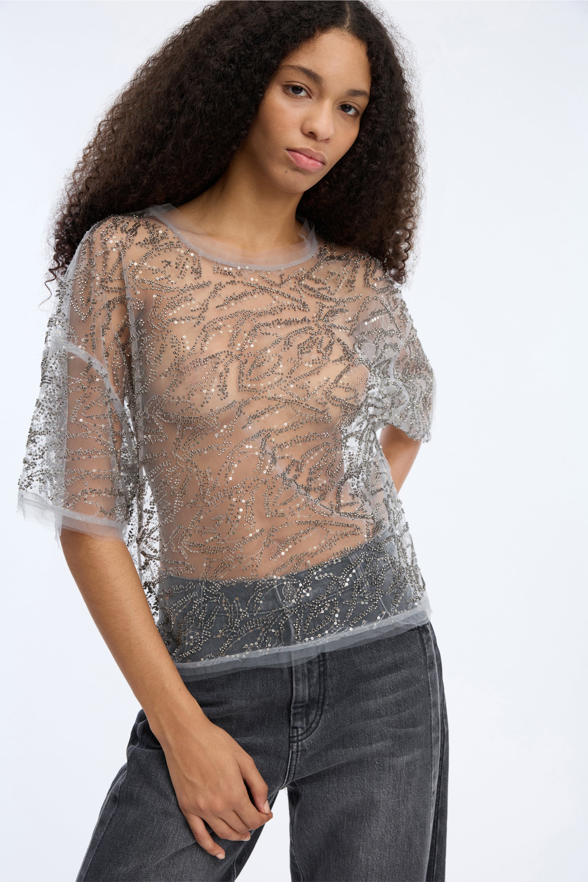 Munthe Vun Top - Gunmetal Women's Tops - Sloane Boutique