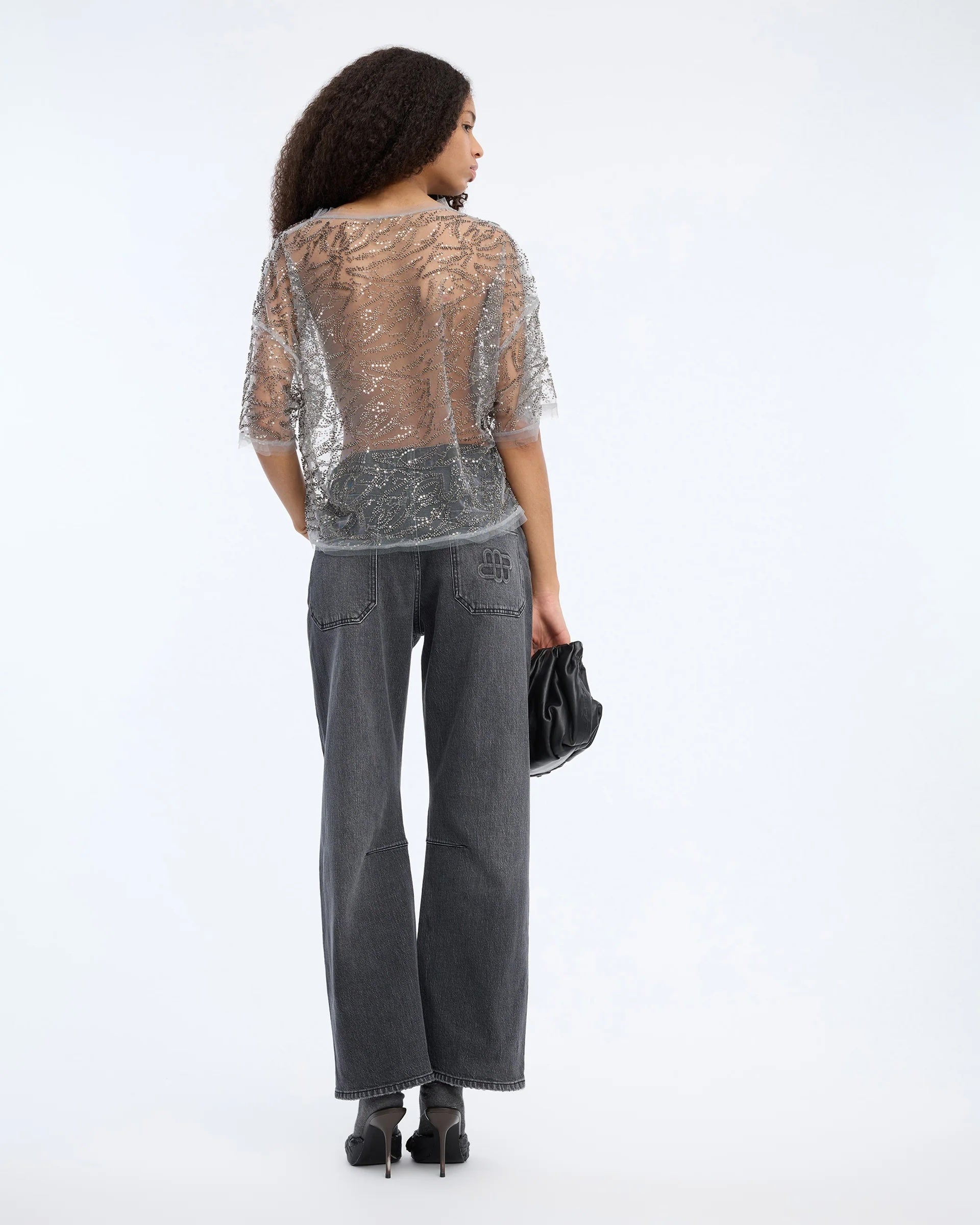 Munthe Vun Top - Gunmetal Women's Tops - Sloane Boutique