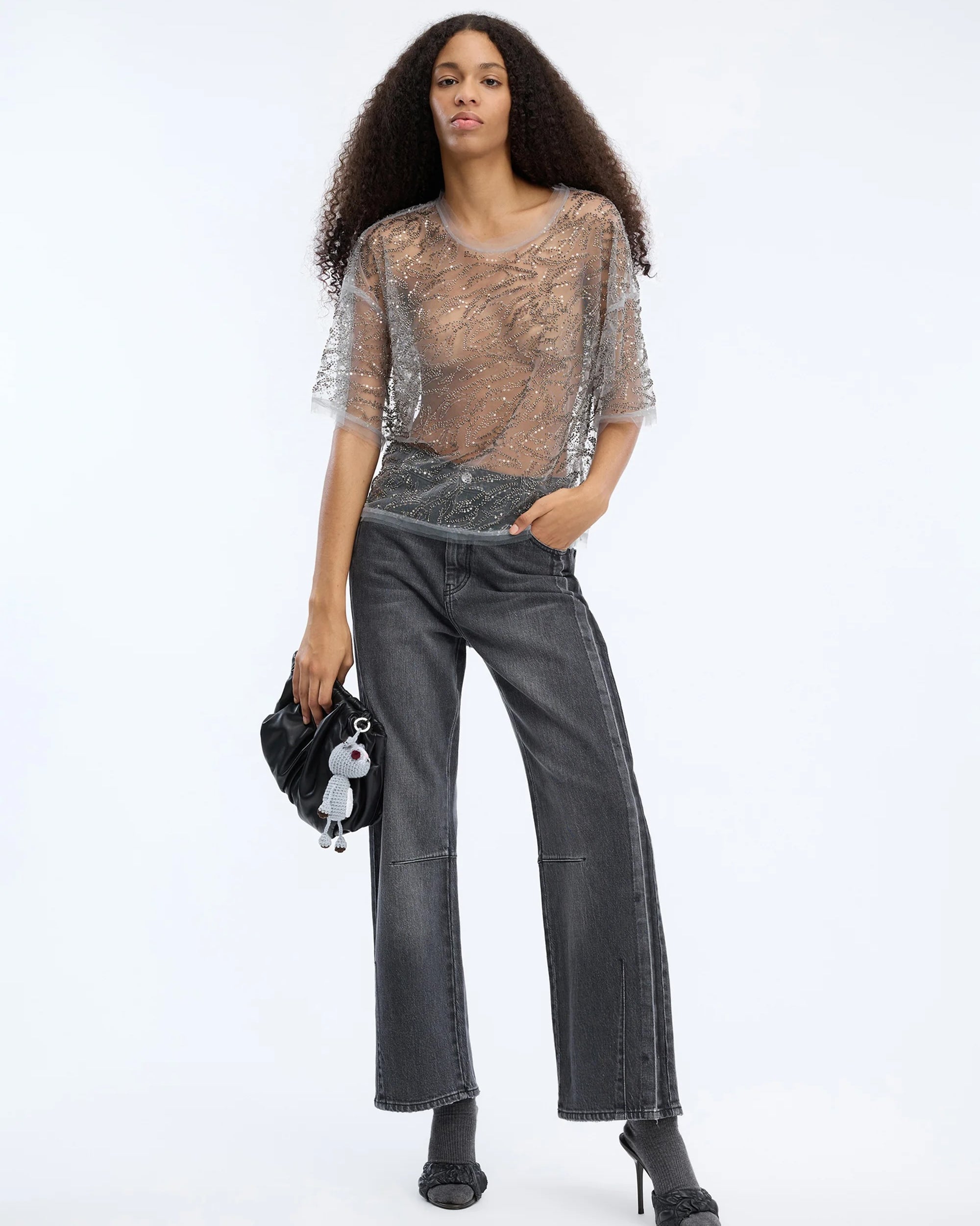 Munthe Vun Top - Gunmetal Women's Tops - Sloane Boutique