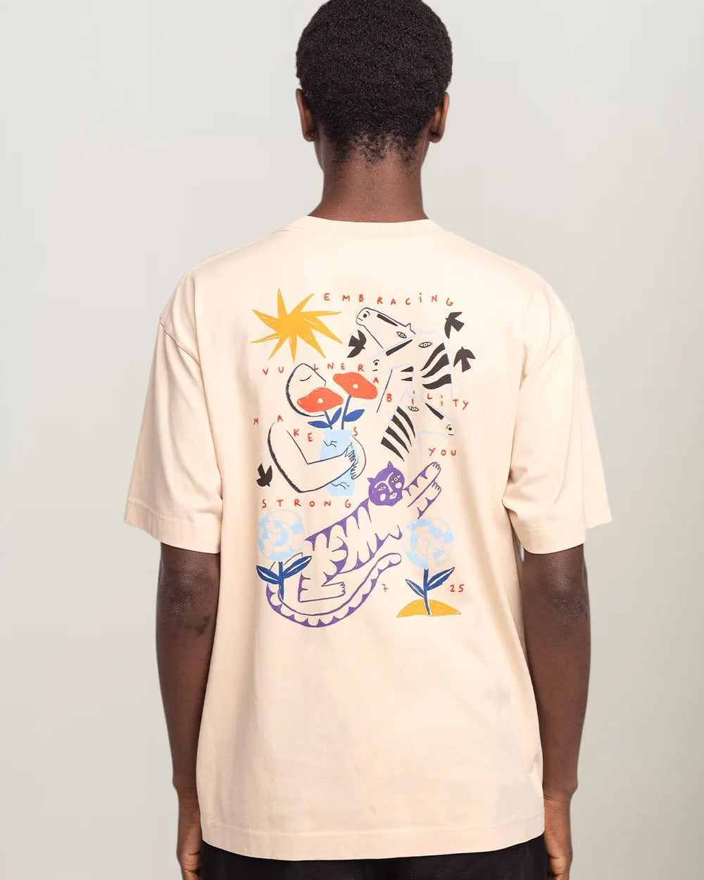 Olow Strong T-Shirt - Cream Men's Tops - Sloane Boutique