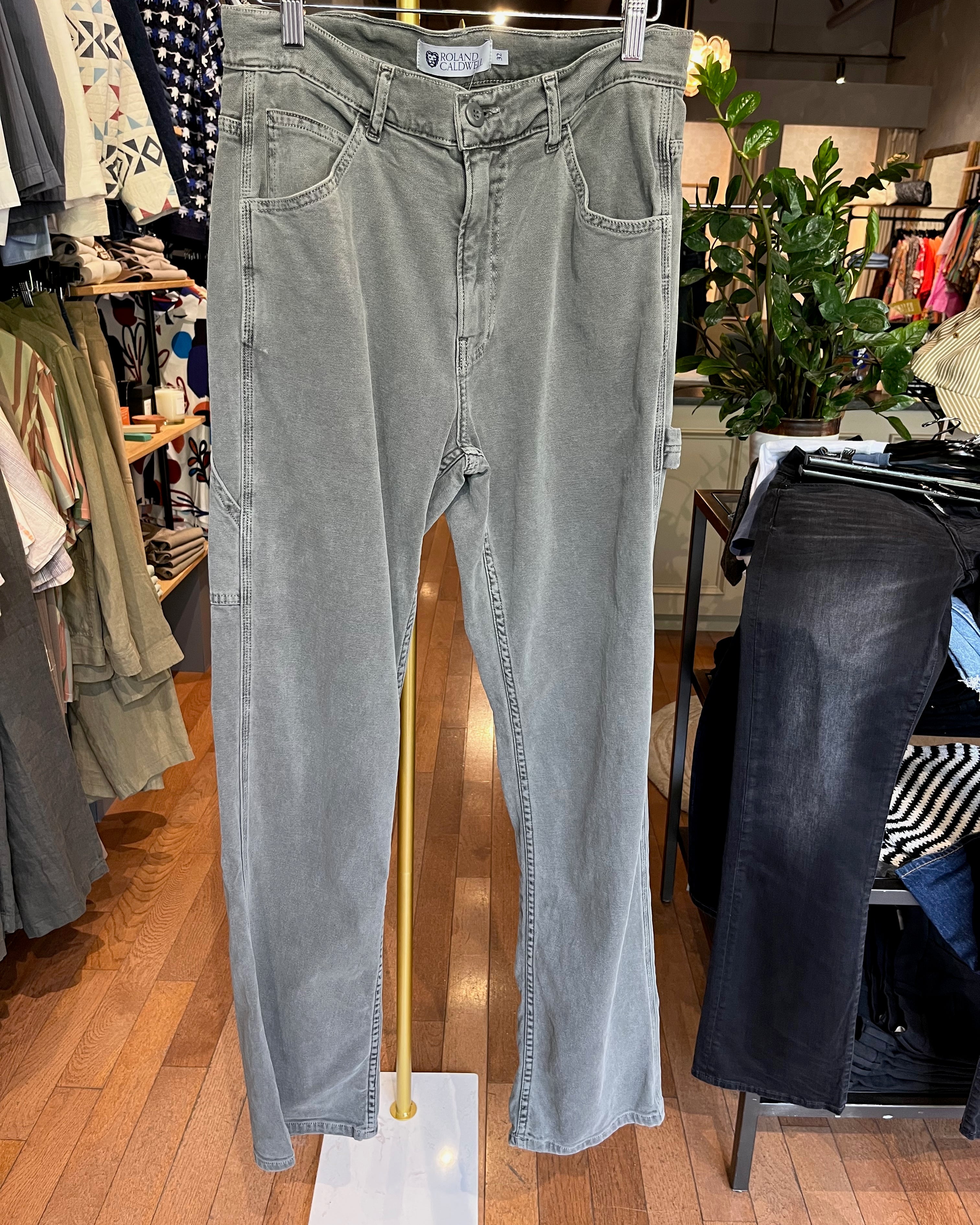 Roland Caldwell Mason Pant - Charcoal Men's Bottoms - Sloane Boutique