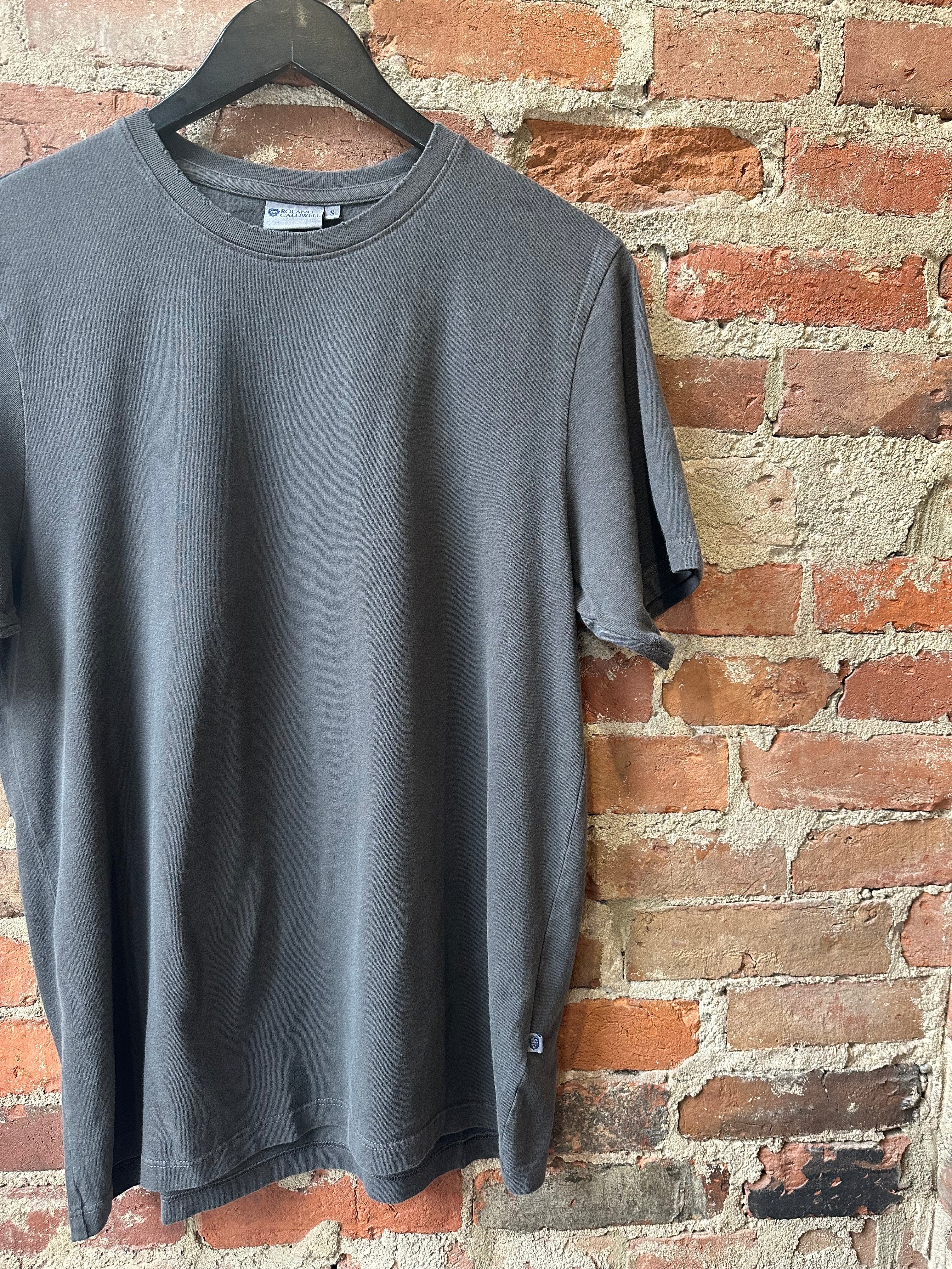 Roland Caldwell Relic Crew Tee - Faded Black Men's Tops - Sloane Boutique