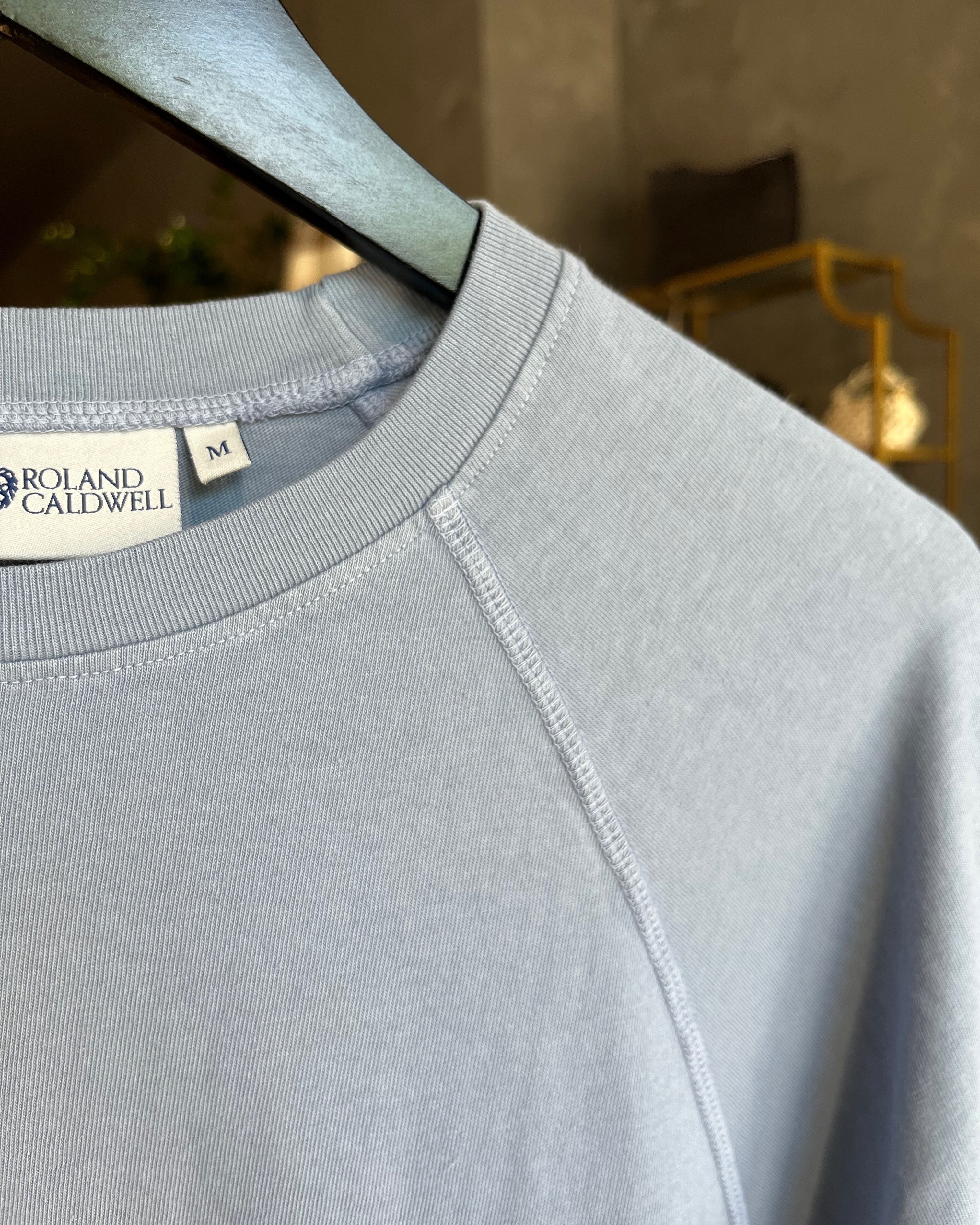 Roland Caldwell The Sunday L/S Raglan - Chambray Men's Tops - Sloane Boutique