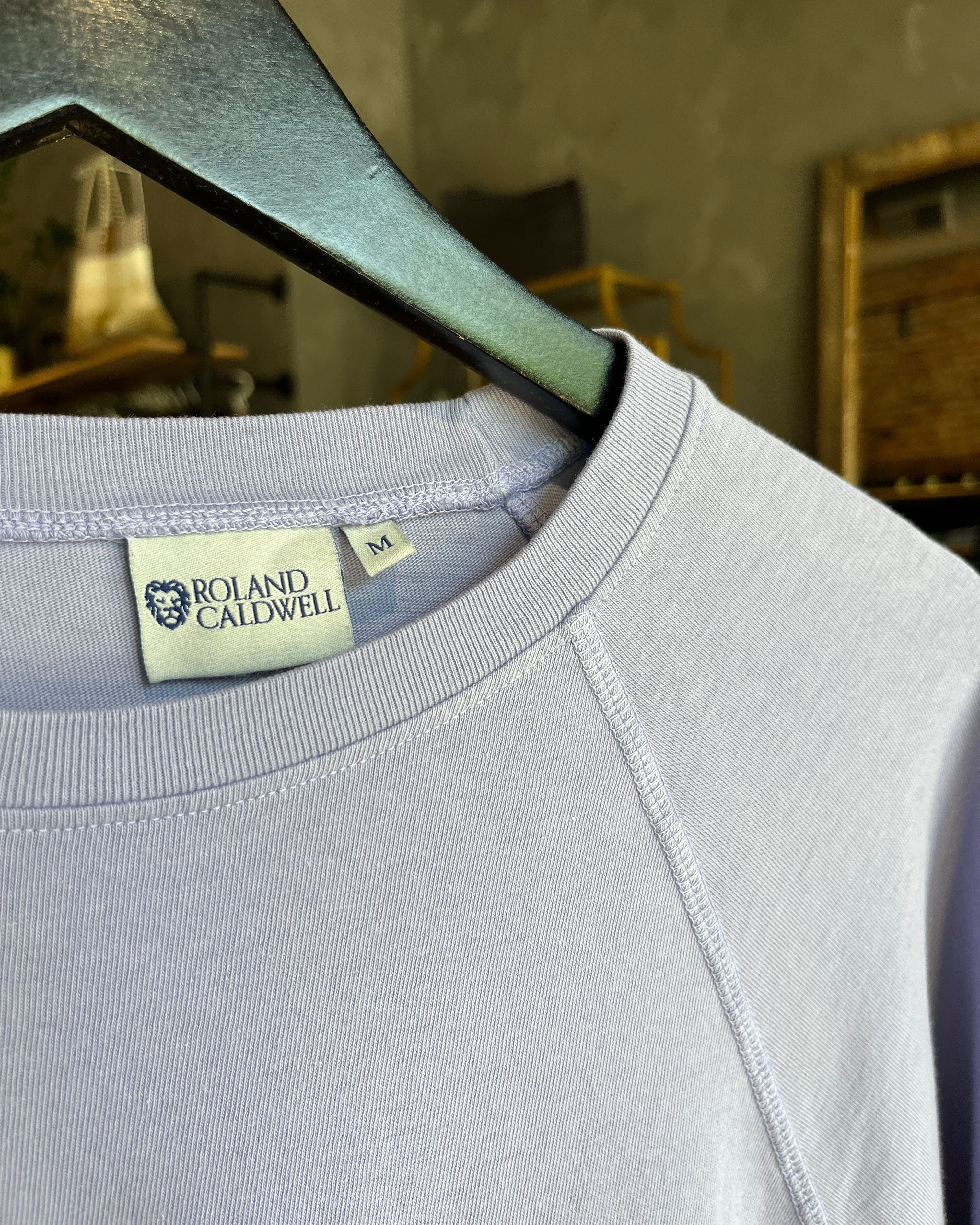 Roland Caldwell The Sunday L/S Raglan - Light Purple Men's Tops - Sloane Boutique