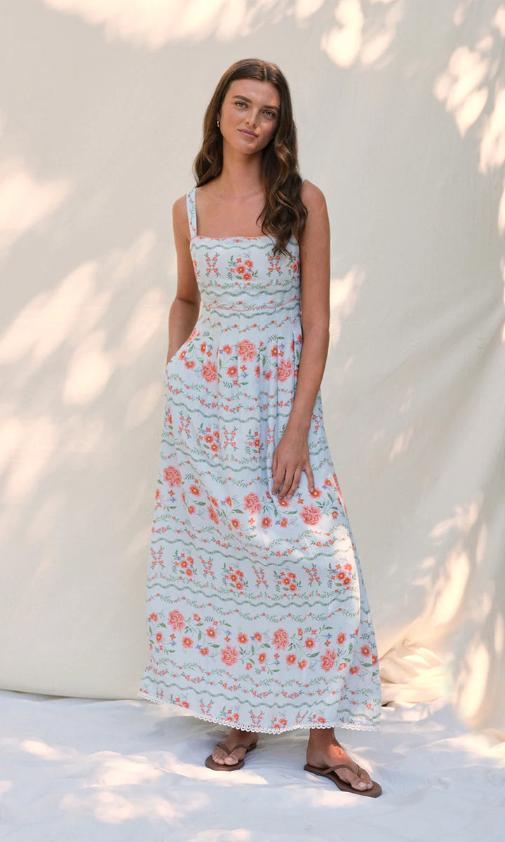 Saylor Delia Dress - Multicolor Floral L Saylor Delia Dress - Multicolor Floral L