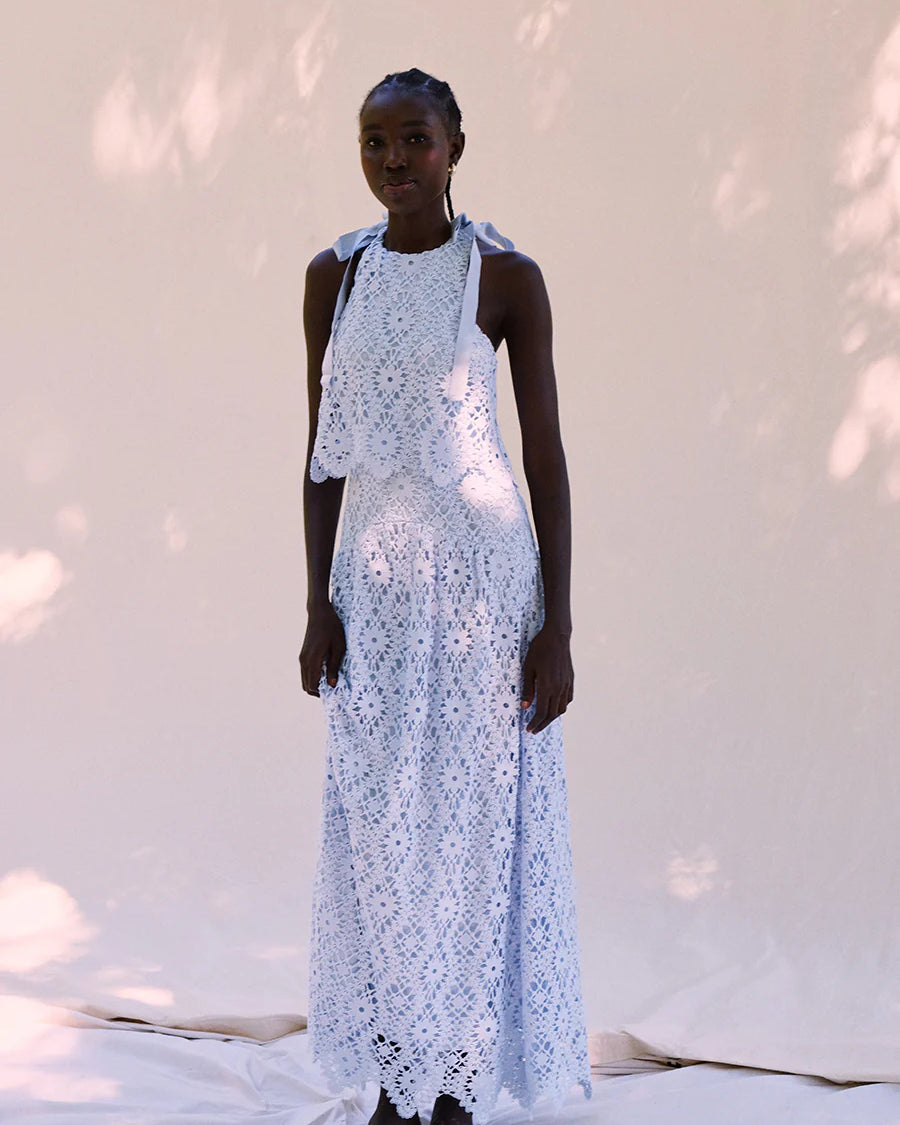 Saylor Dove Dress - Cornflower Dresses - Sloane Boutique